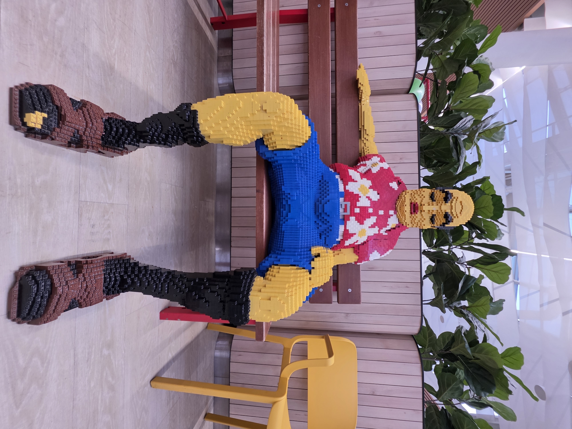 Life-sized Lego man sculpture draws visitors in Mladá Boleslav