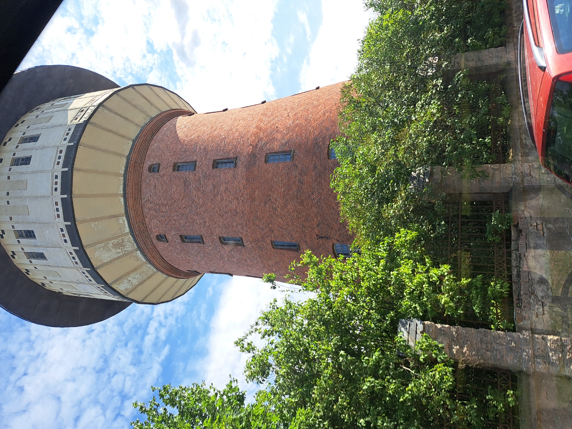 Historic water tower and U.S. Embassy spotted in central Riga