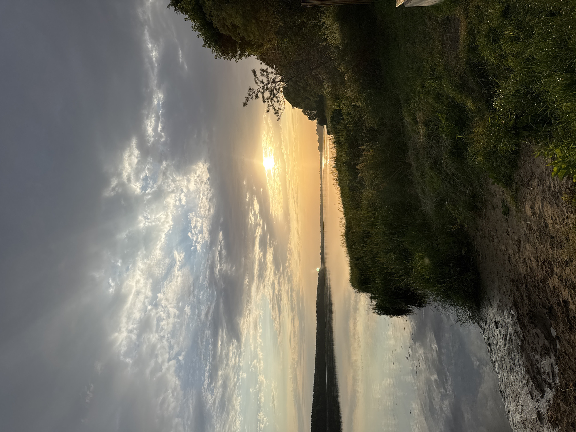 Sunset to nightfall along the Riga riverfront