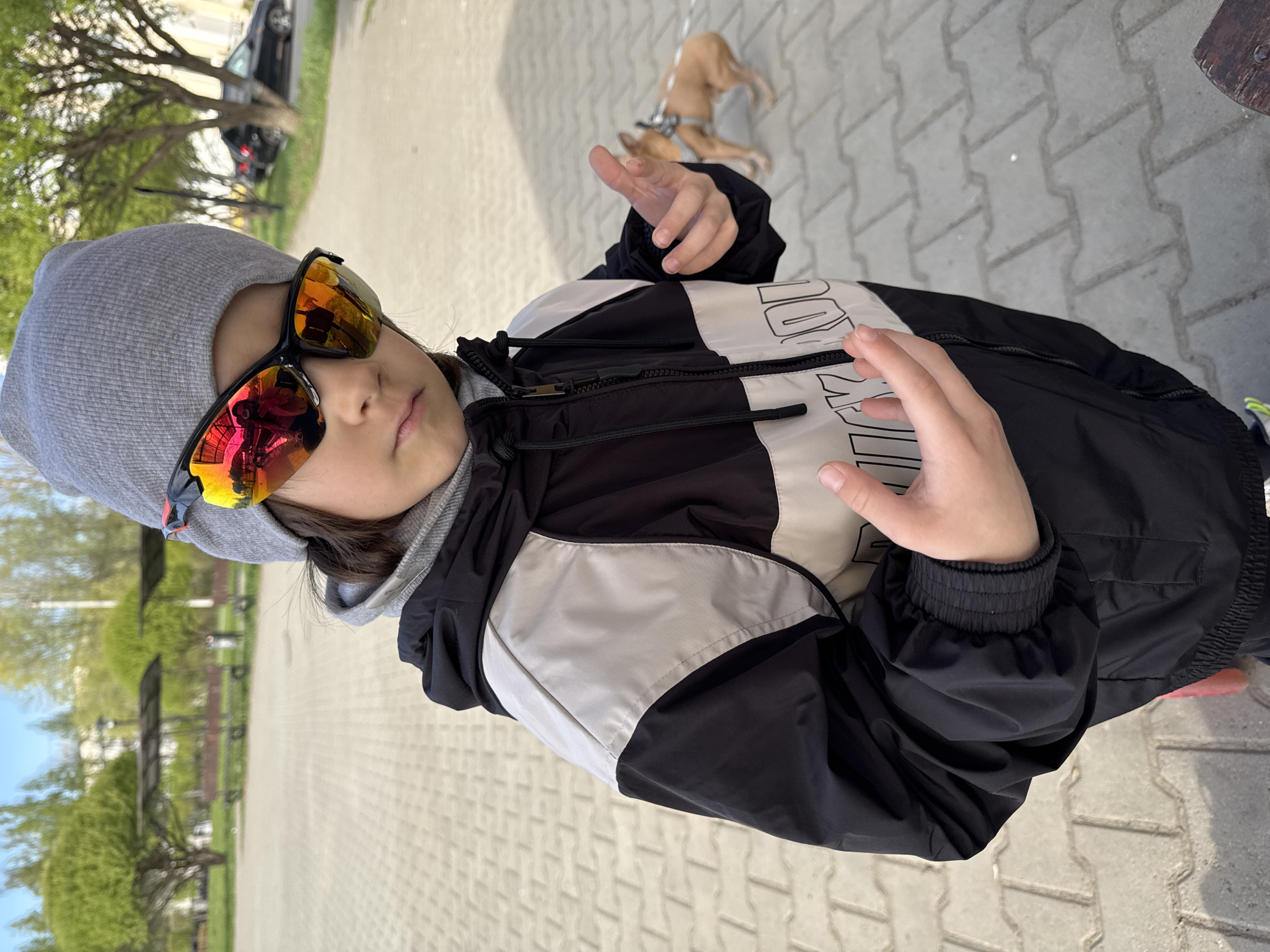 Family enjoys park outing with scooters and ice cream in Chaikovsky