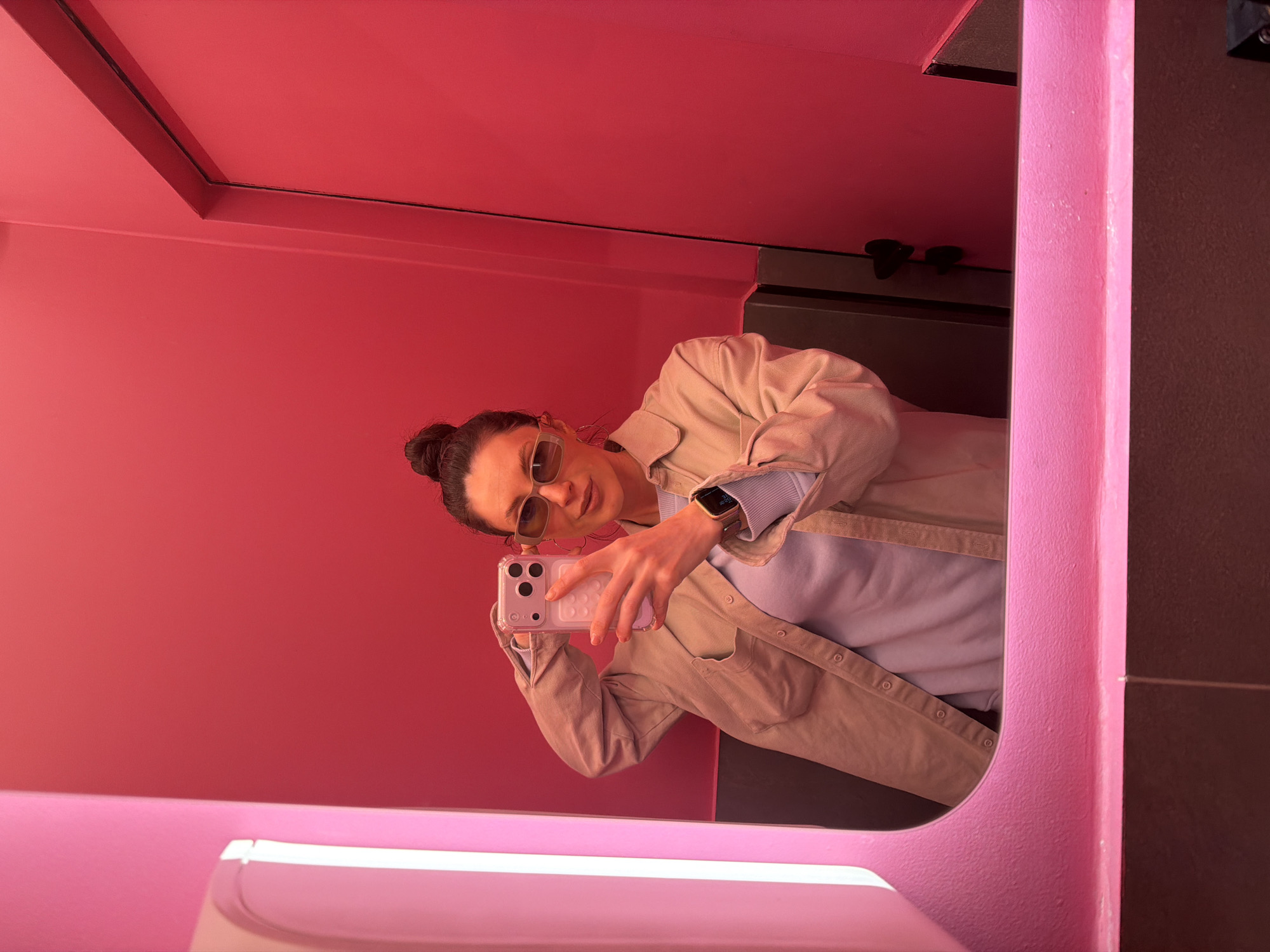 Woman documents selfie tour through Perm, Russia locations