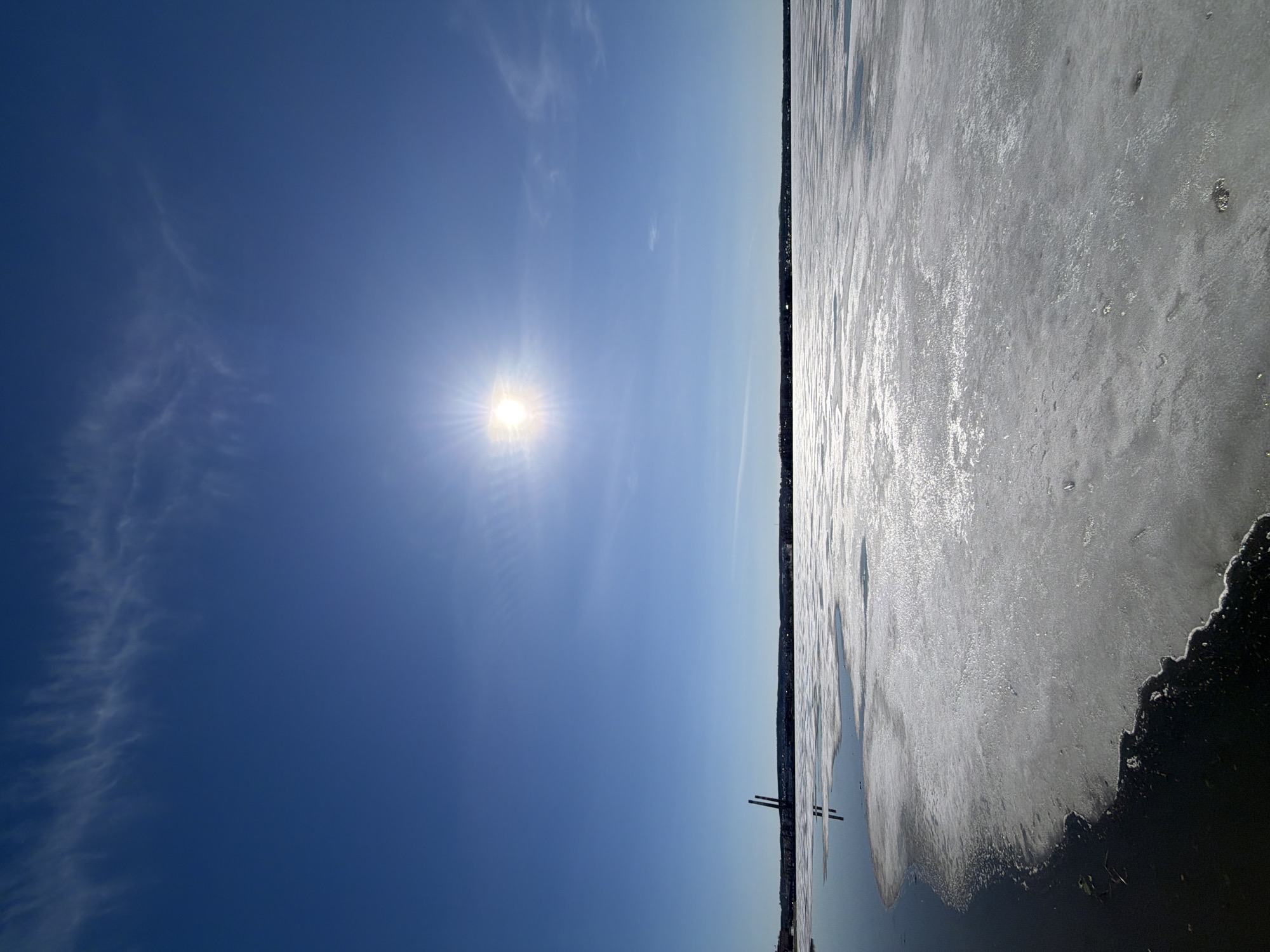 Spring day documented along Votkinsk waterfront with cleaning, recreation