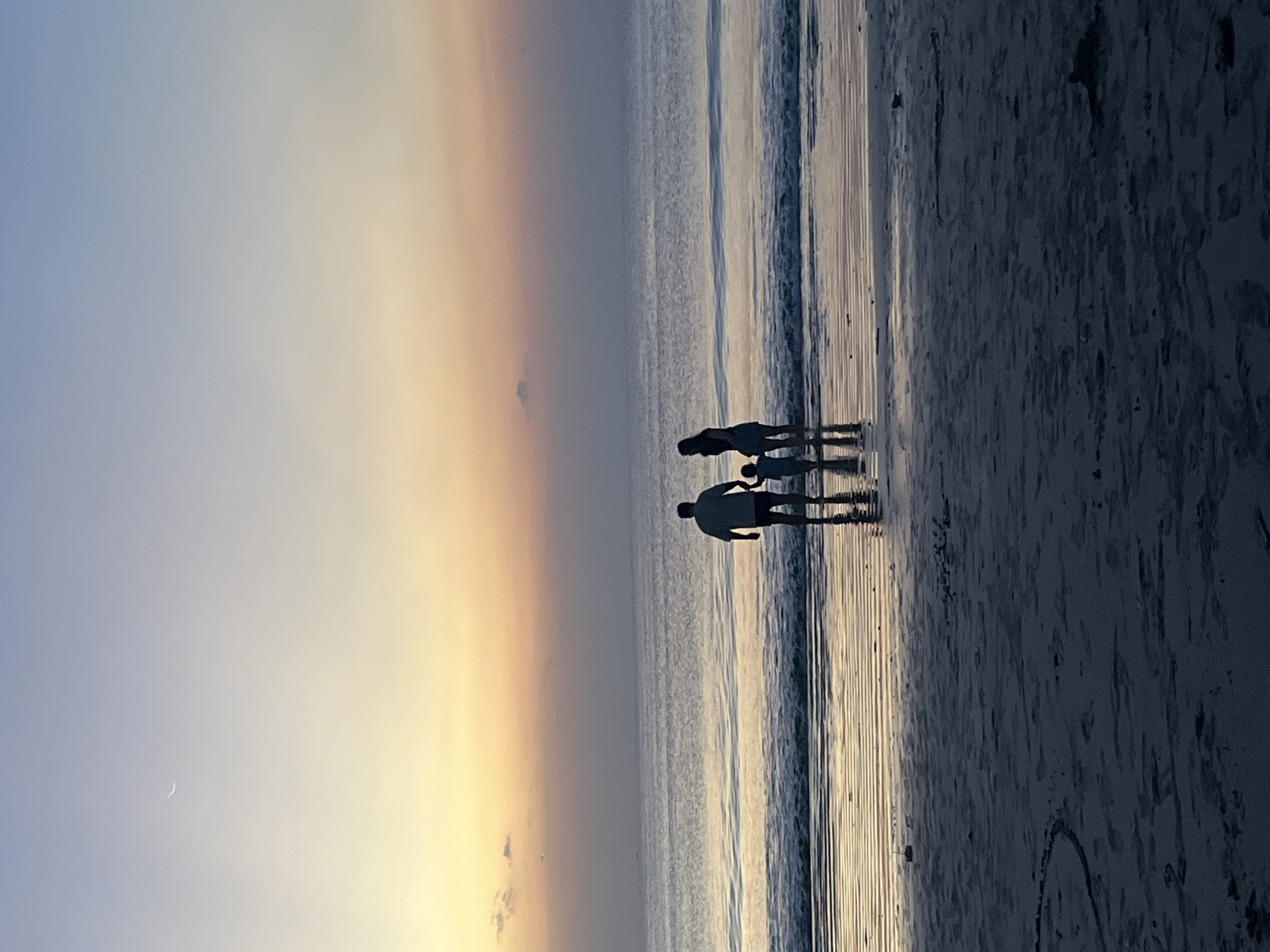 Sunset stroll on a Kuta Selatan beach, Bali