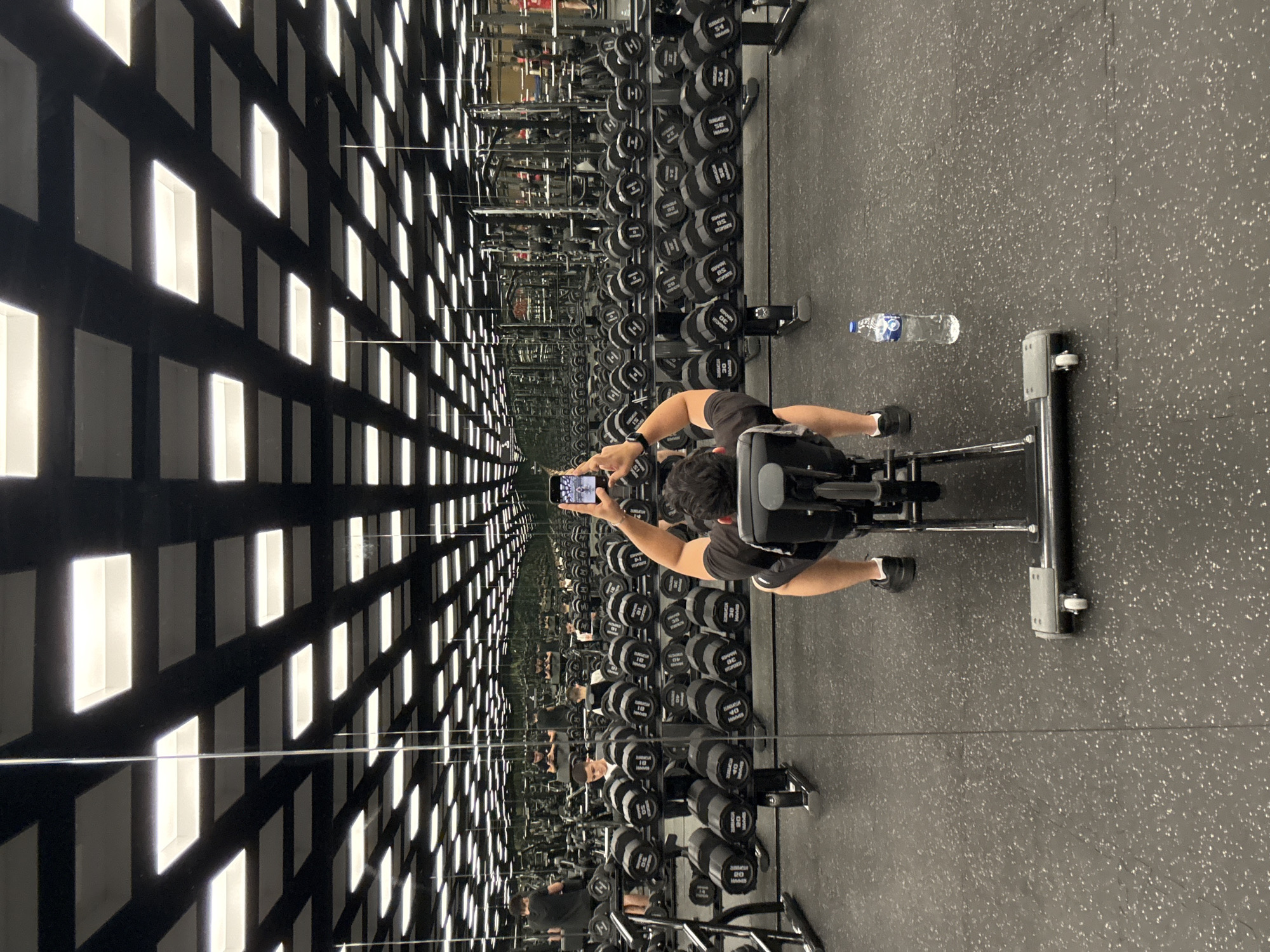 Gym selfies and workouts captured at Varna fitness center