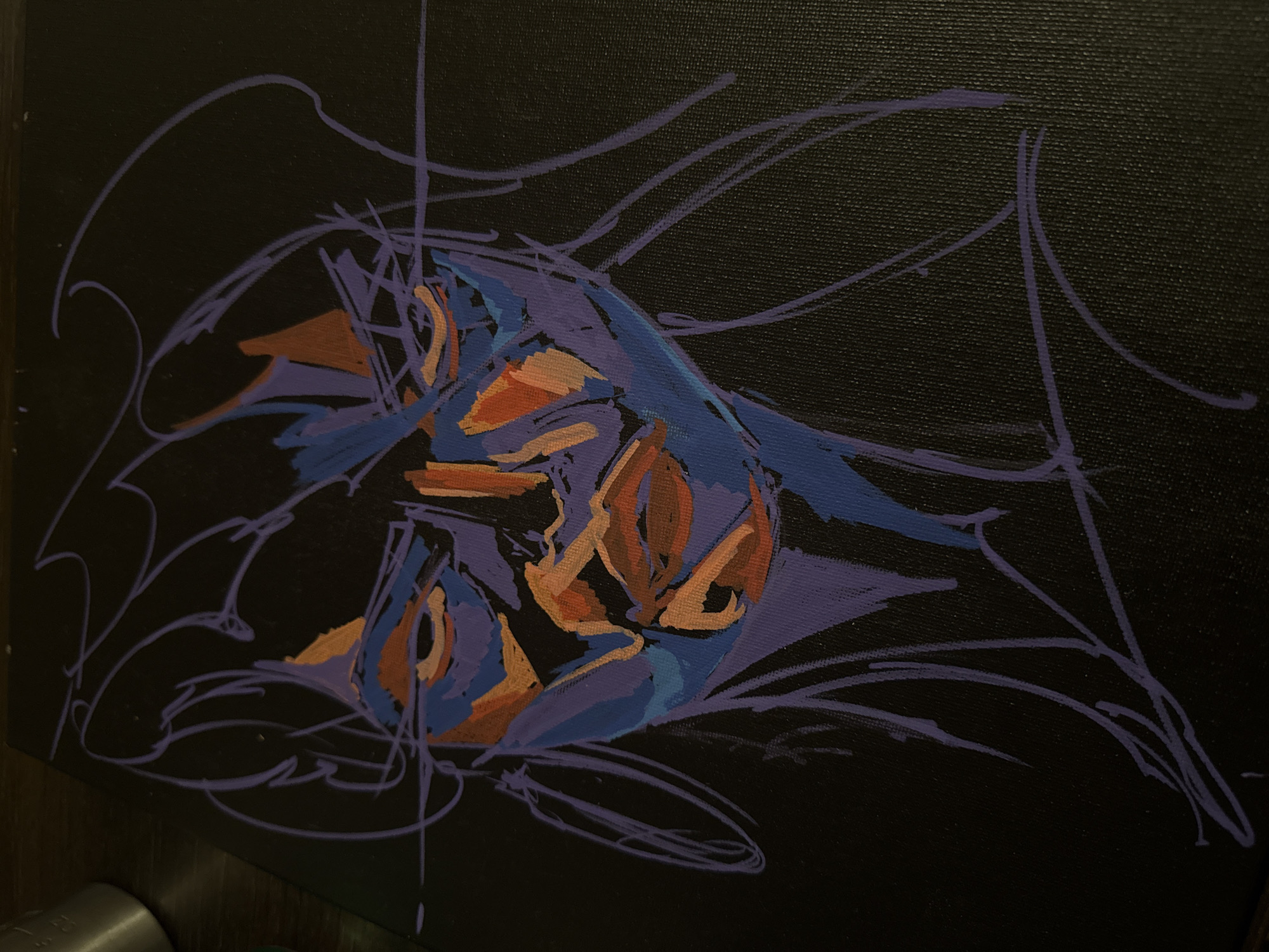 Artist creates mixed-media works during afternoon session in Sofia