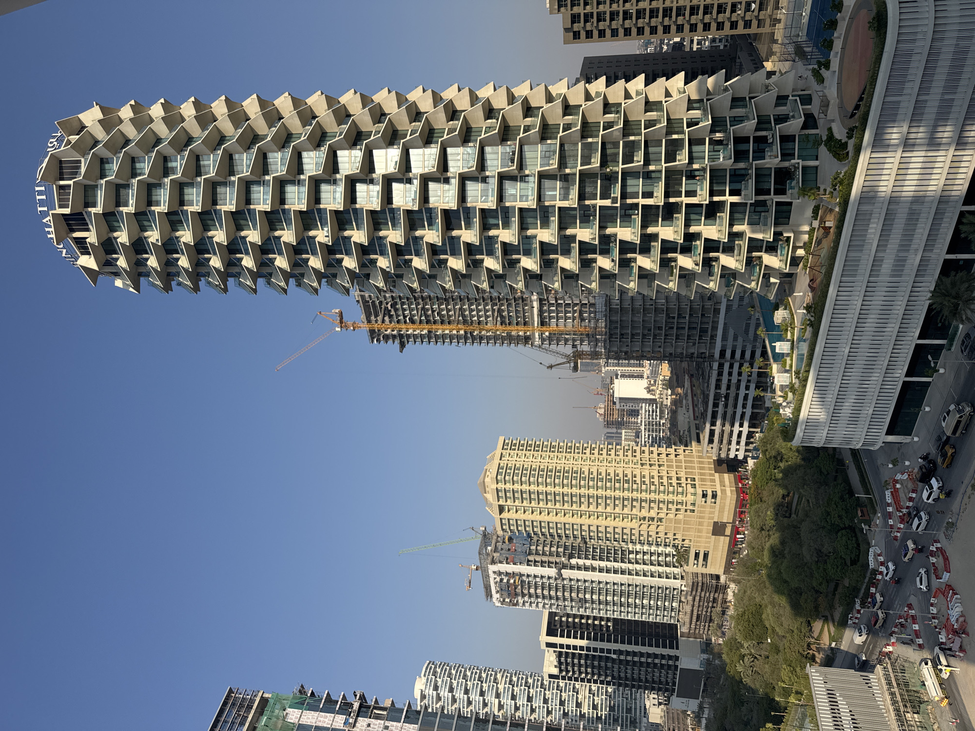Sphynx cat on a Dubai balcony, skyline and random finds