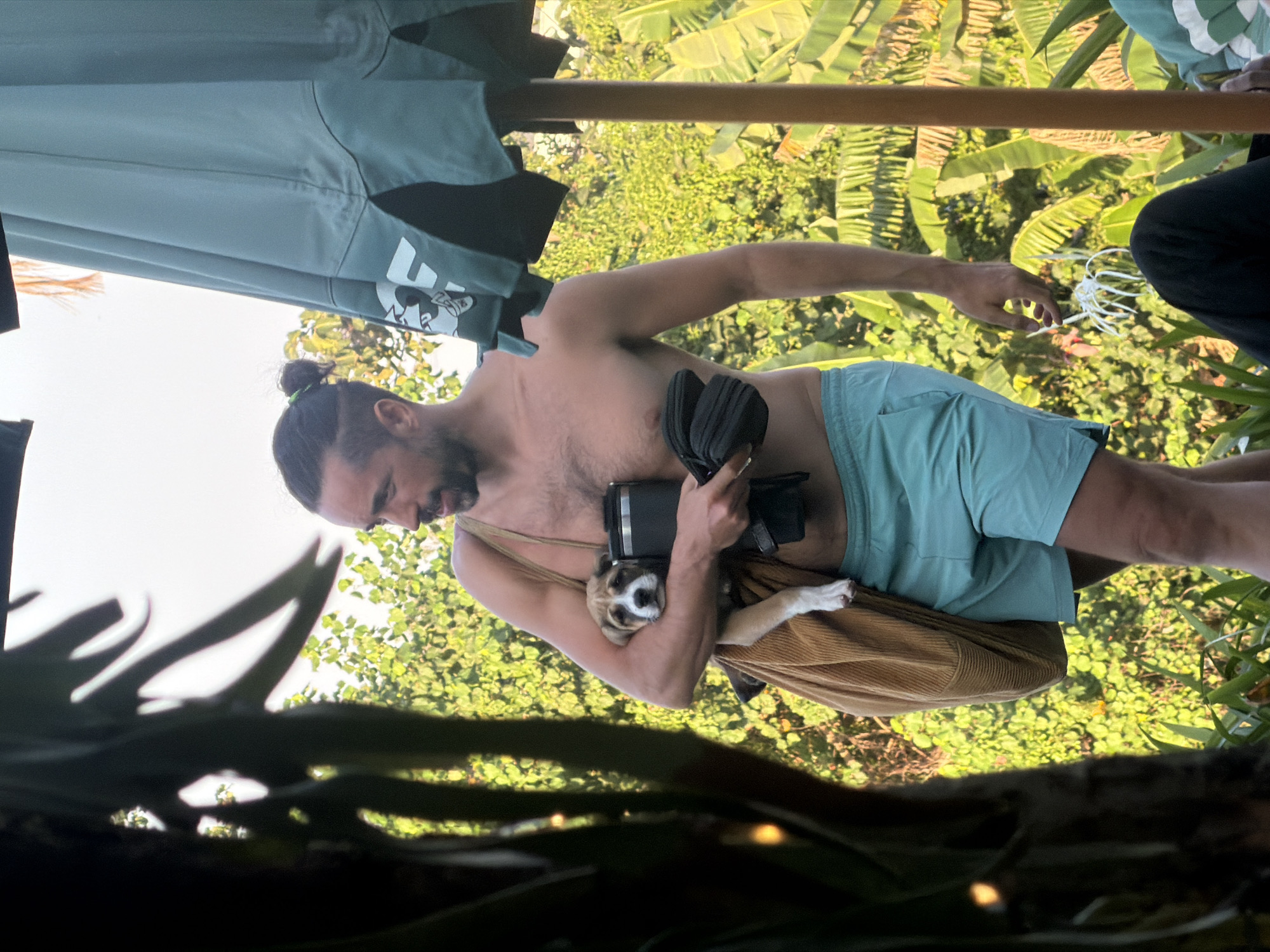 Lattes, a puppy, and a laid-back morning in Mengwi