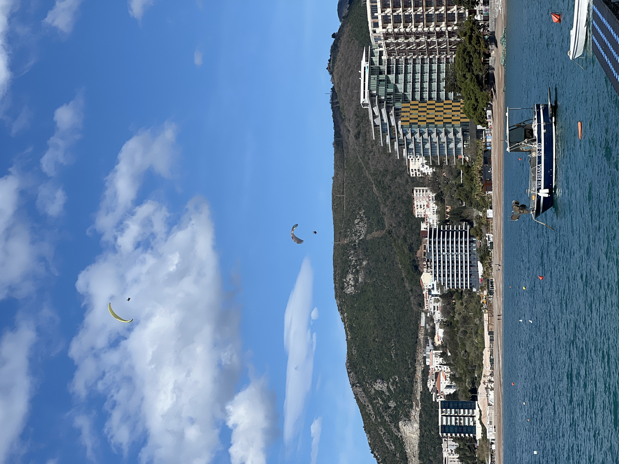 Morning wellness and recreation activities across Montenegro's Budva coast