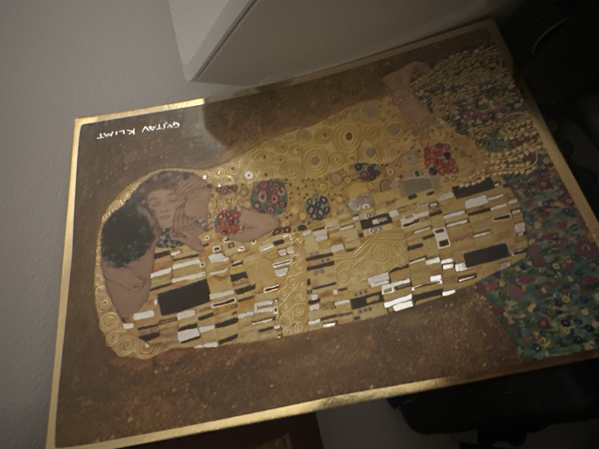 Framed artworks including Klimt reproduction spotted in Sofia