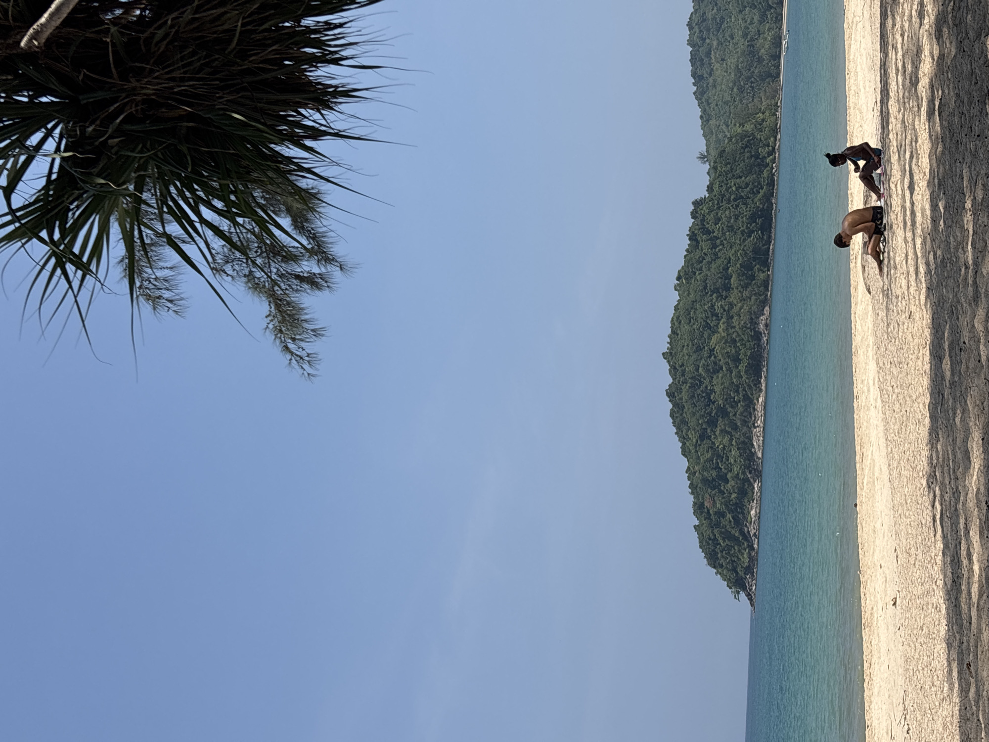Early morning beach scenes recorded in Choeng Thale, Thailand