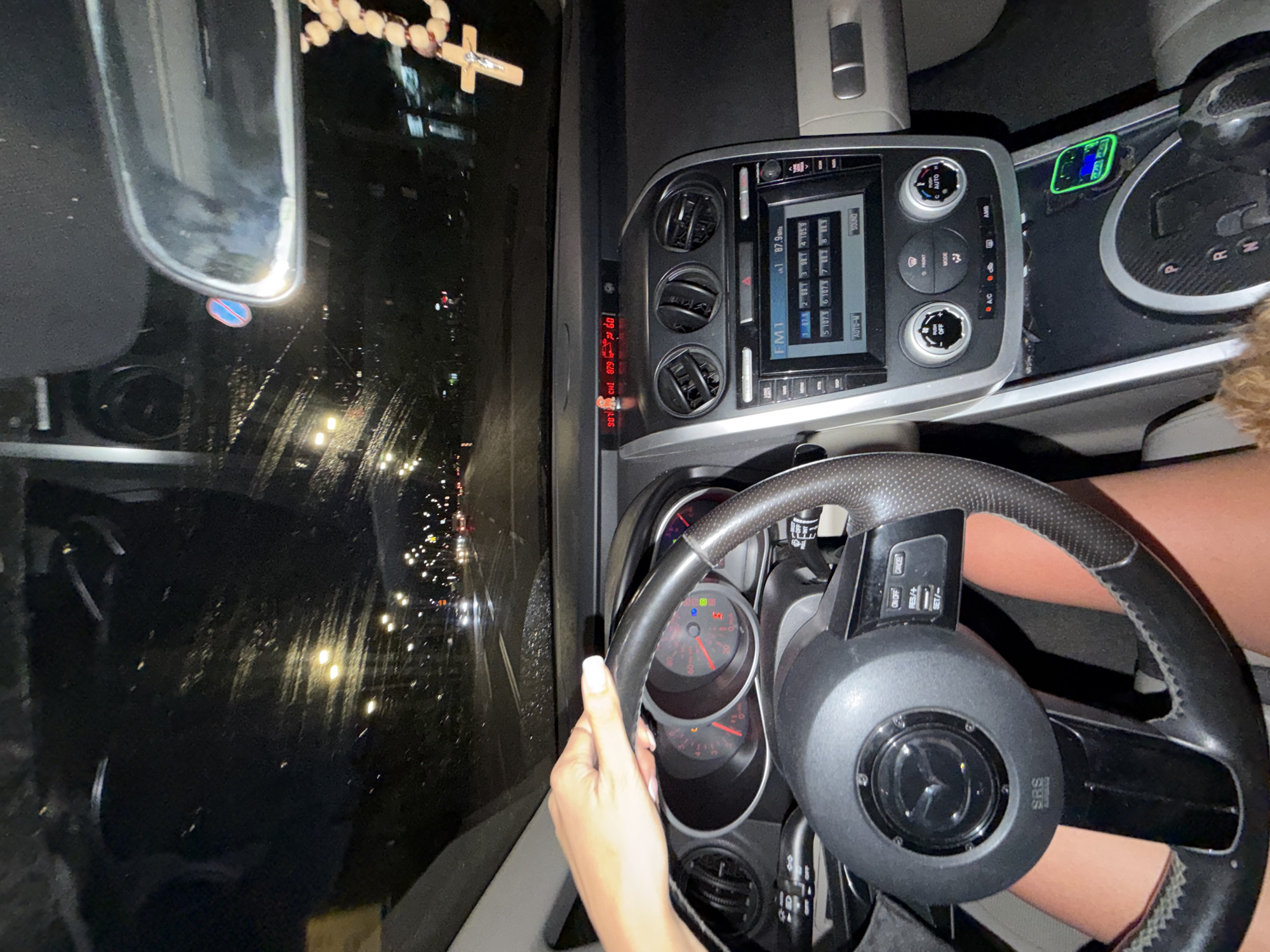 Late-night drive through Kyiv road construction