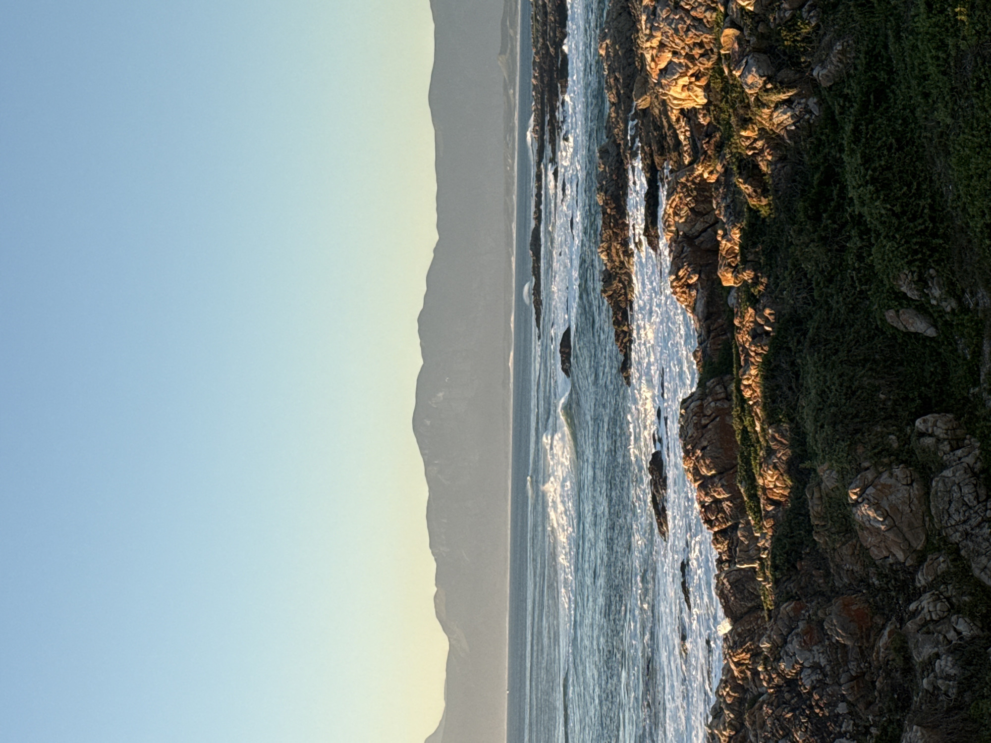 Golden hour coastal scenes documented in South Africa