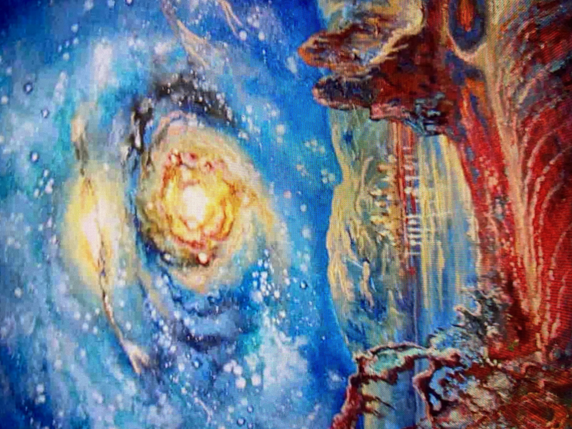 Art collection featuring paintings and illustrations documented by witness