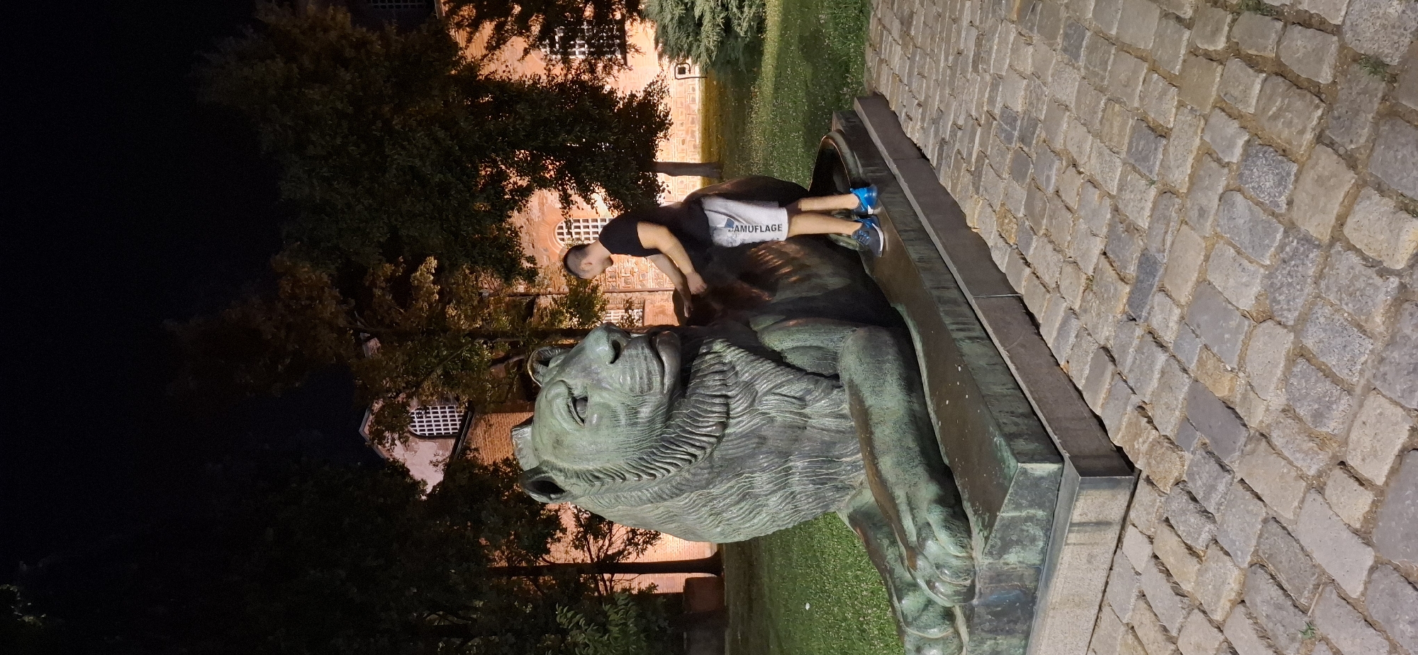 Nighttime stroll through Sofia's landmarks and public sculptures