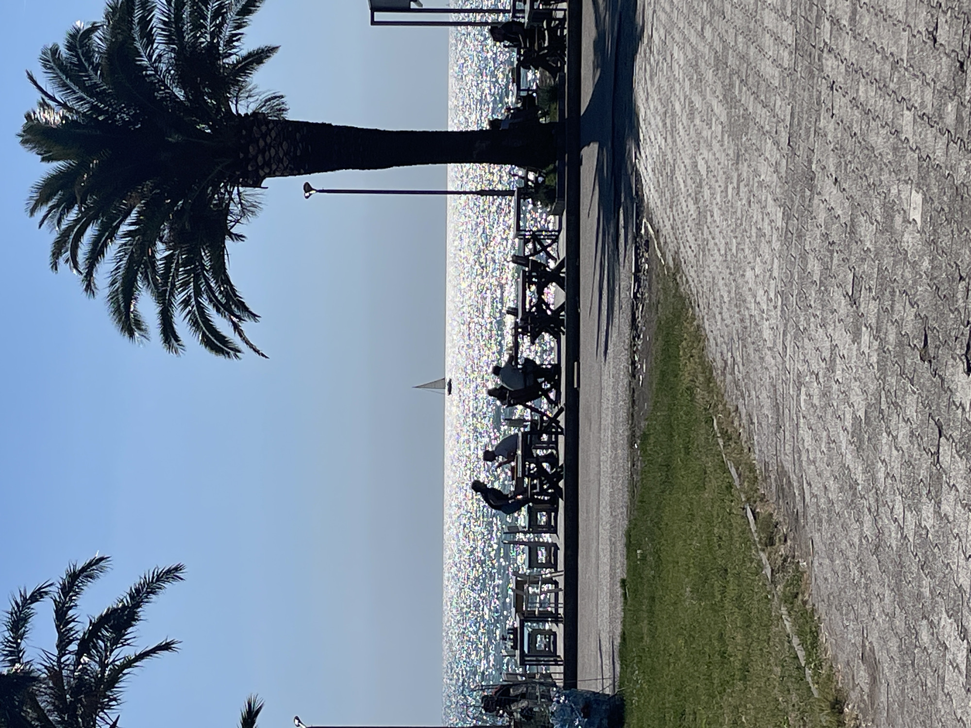 Afternoon scenes captured along Bar Montenegro waterfront promenade