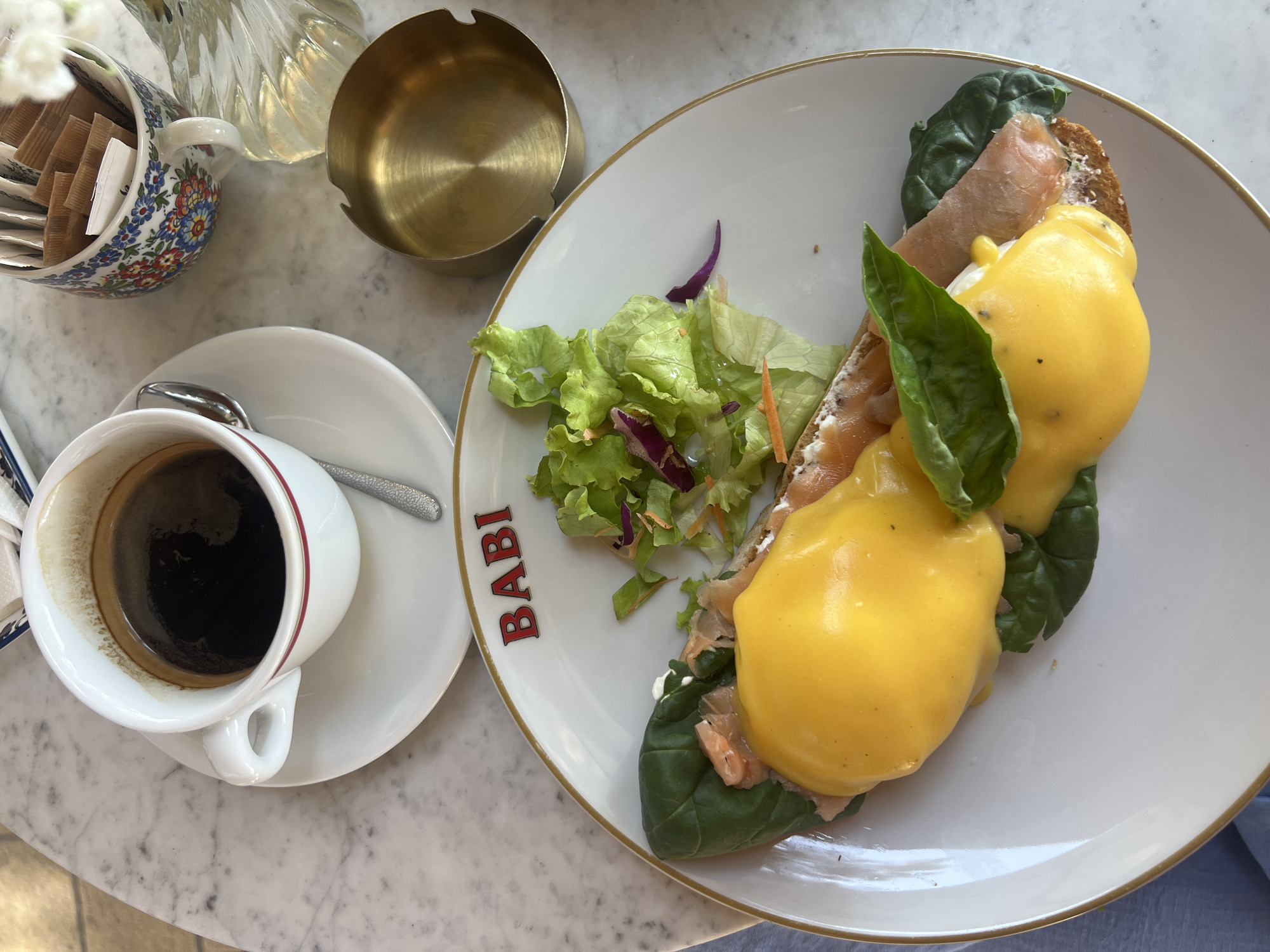 Elegant breakfast with flowers observed in Podgorica