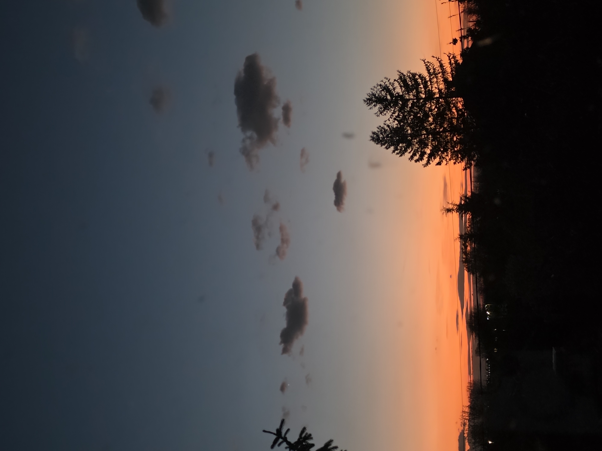 Sunset documented over Yagodovo, Bulgaria hillside