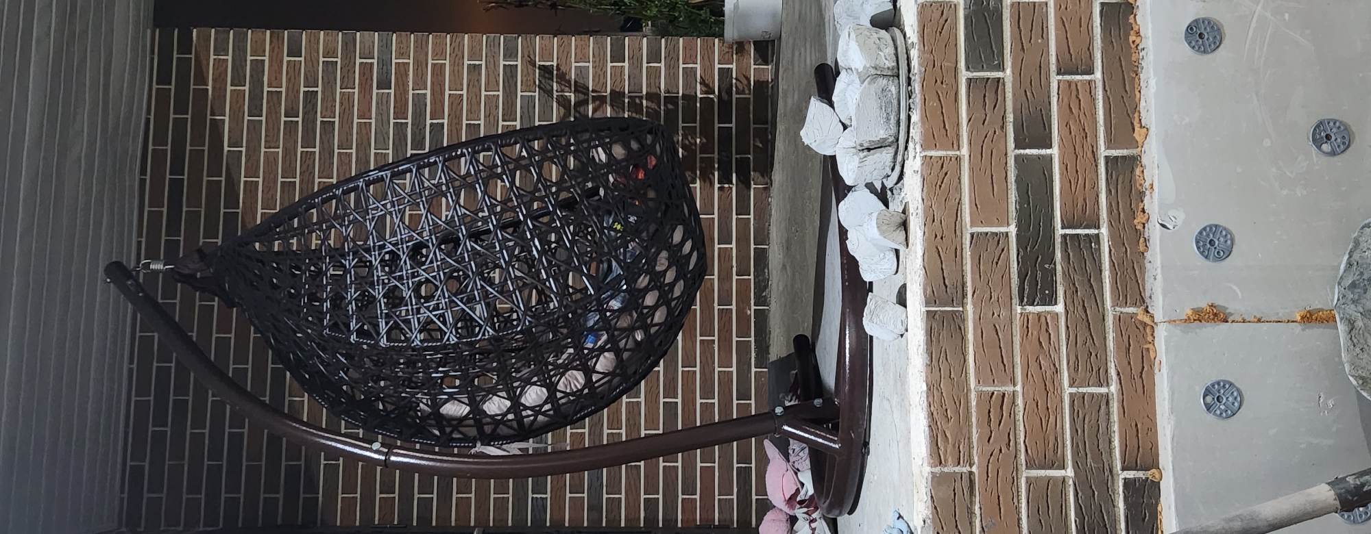 Summer evening cookout in a Kazan backyard