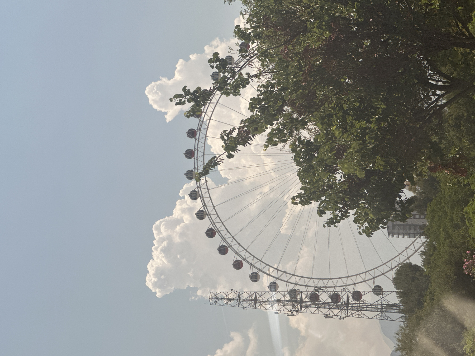 Ferris wheel operates in Konyaaltı, Turkey