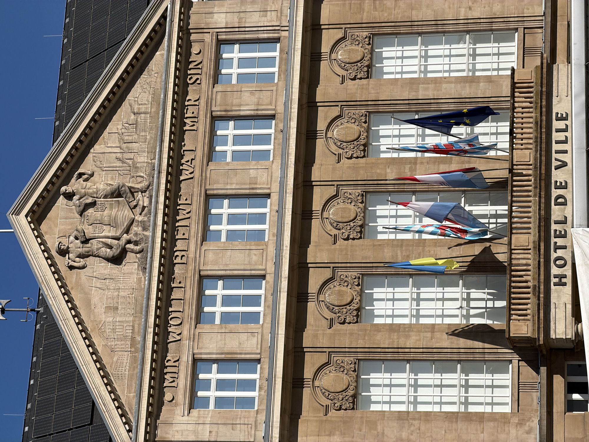 Morning scenes captured around Esch-sur-Alzette city center, Luxembourg