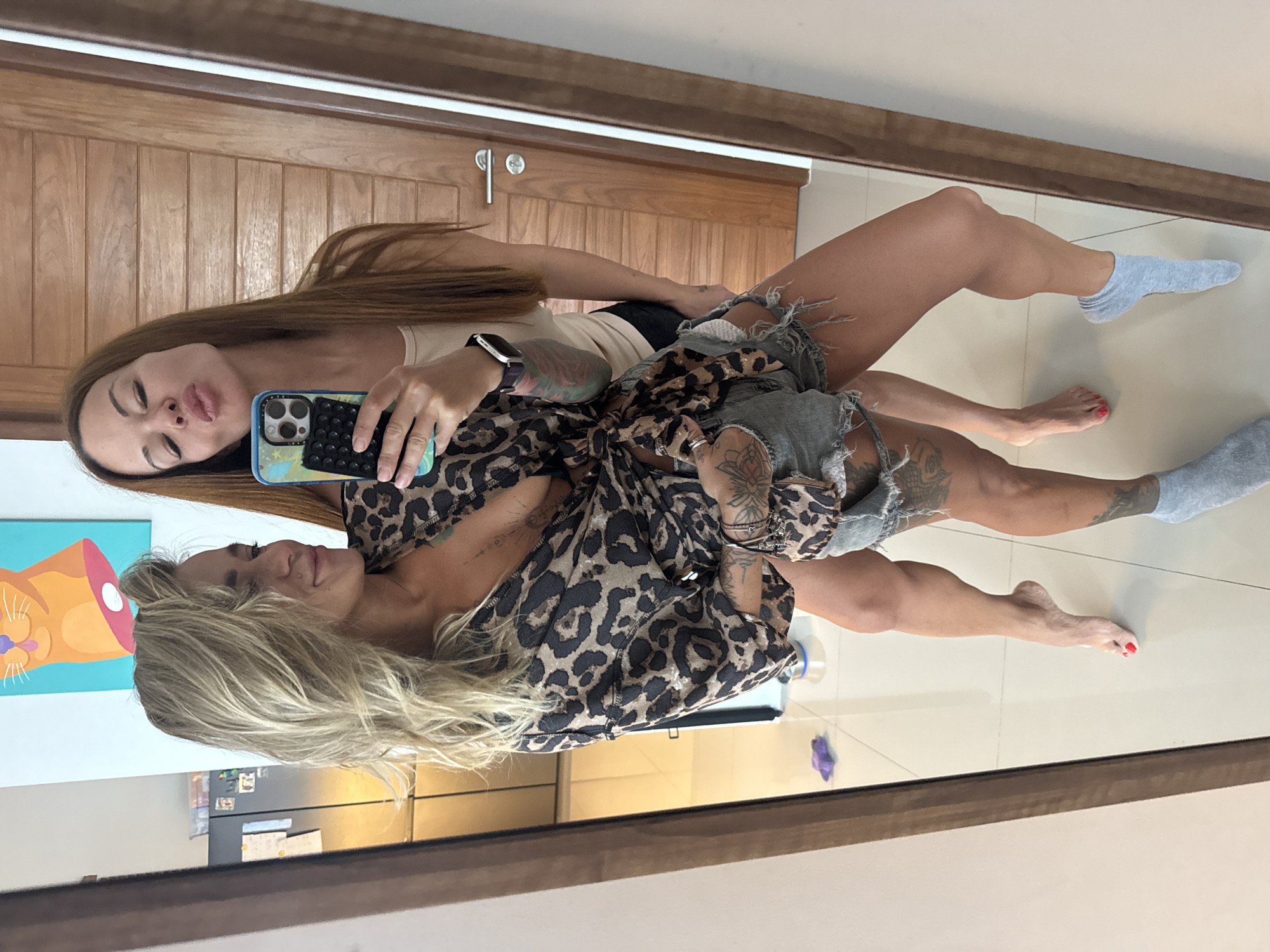 Relaxed indoor moments with mirror selfies and dogs in Thep Krasatti