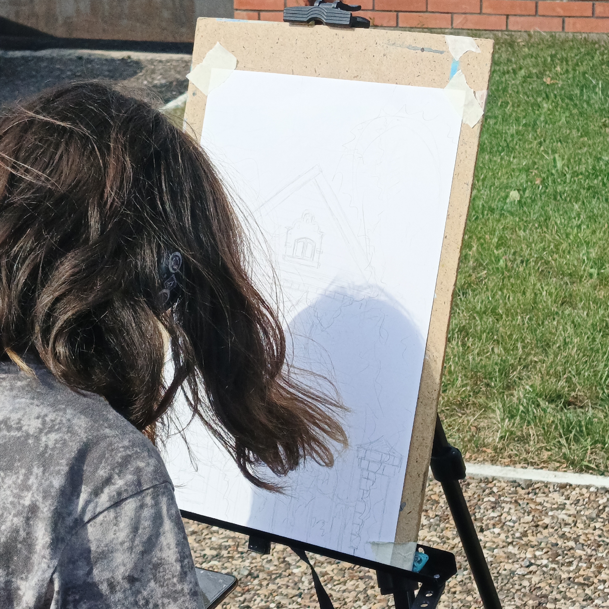 Folk festival and outdoor art class at Nikolo-Beryozovka church