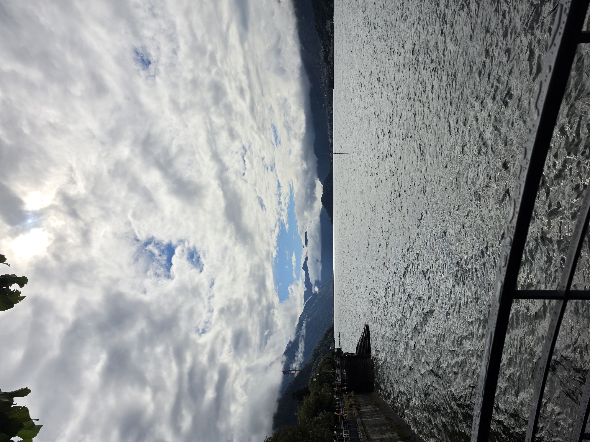 Gelato and ferries on a cloudy afternoon at Lake Como