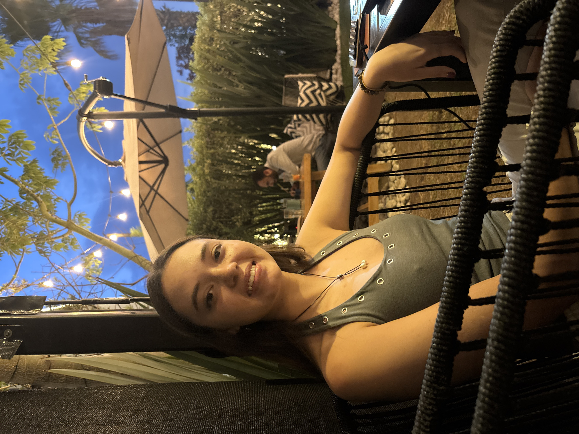 Woman photographed in casual evening scenes in Tlaxcalancingo