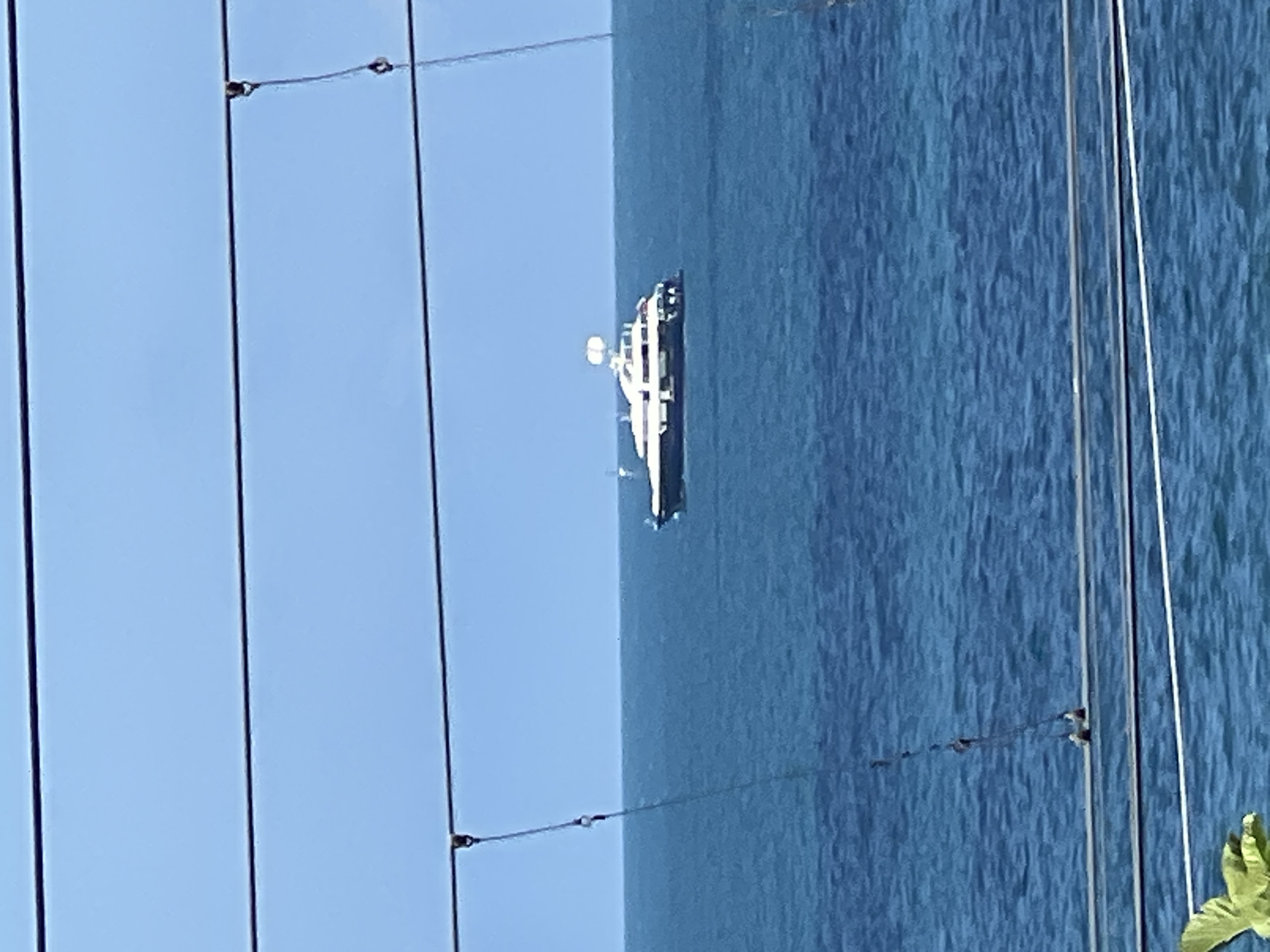 Luxury yacht and docked boat on the Black Sea near Sochi