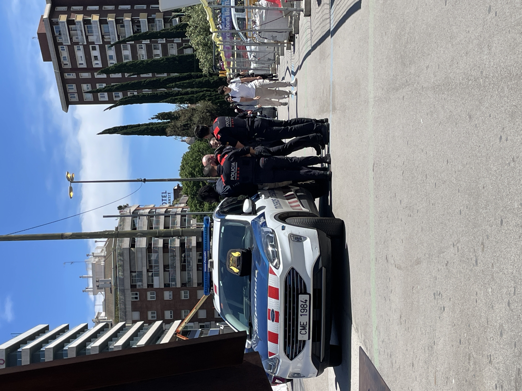 Police patrol unit stationed in Barcelona