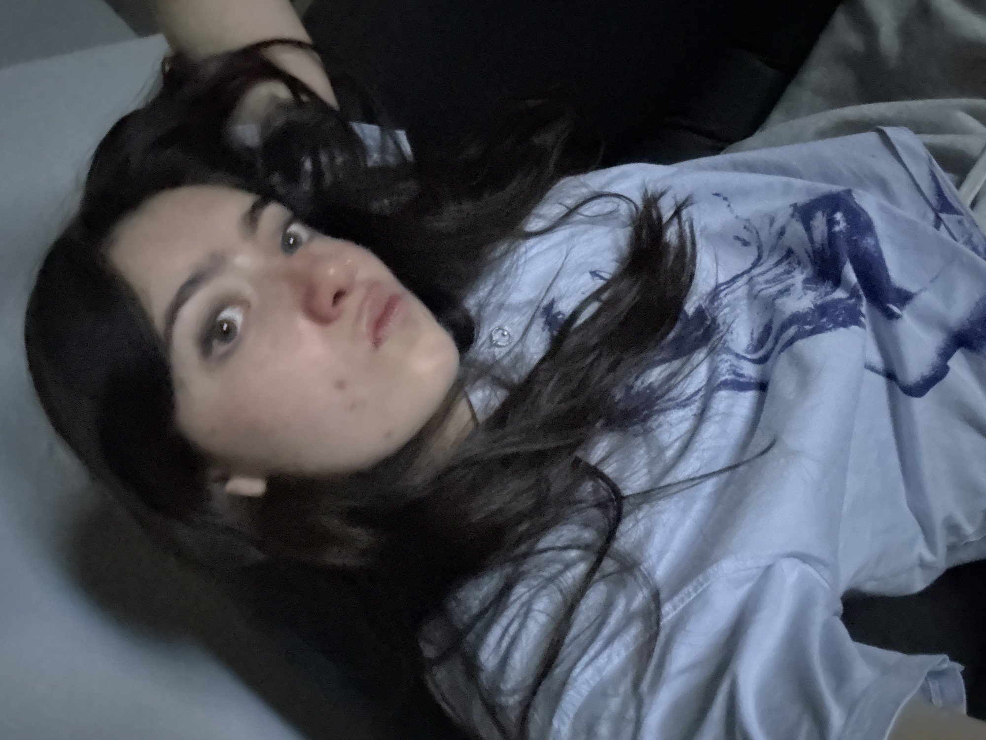 Woman takes selfies while watching TV in Hull home