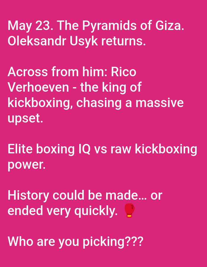 Boxing promotion and cat spotted at same location