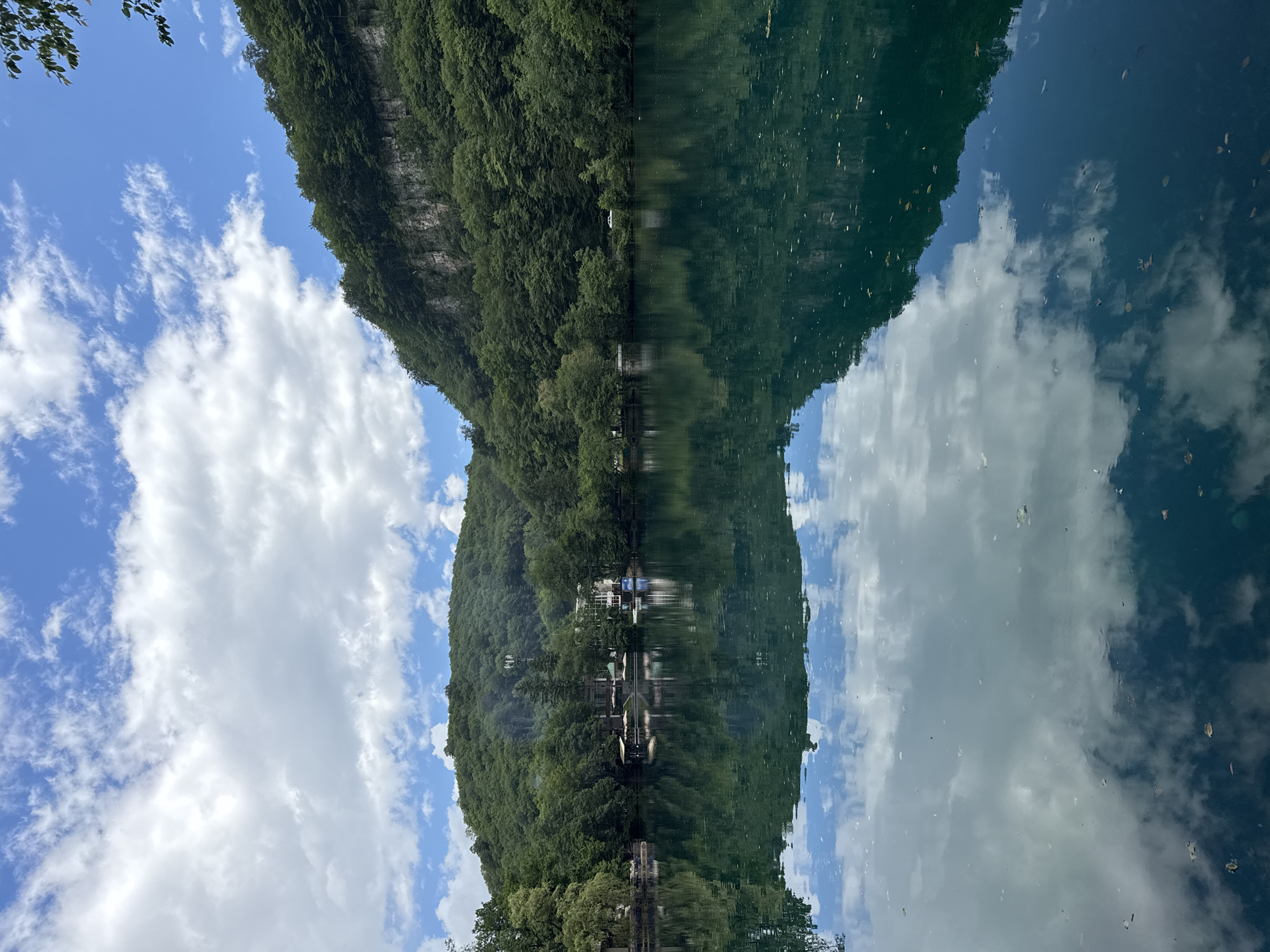 Emerald lake and gorge scenery at Cherek, Verkhnyaya Balkariya