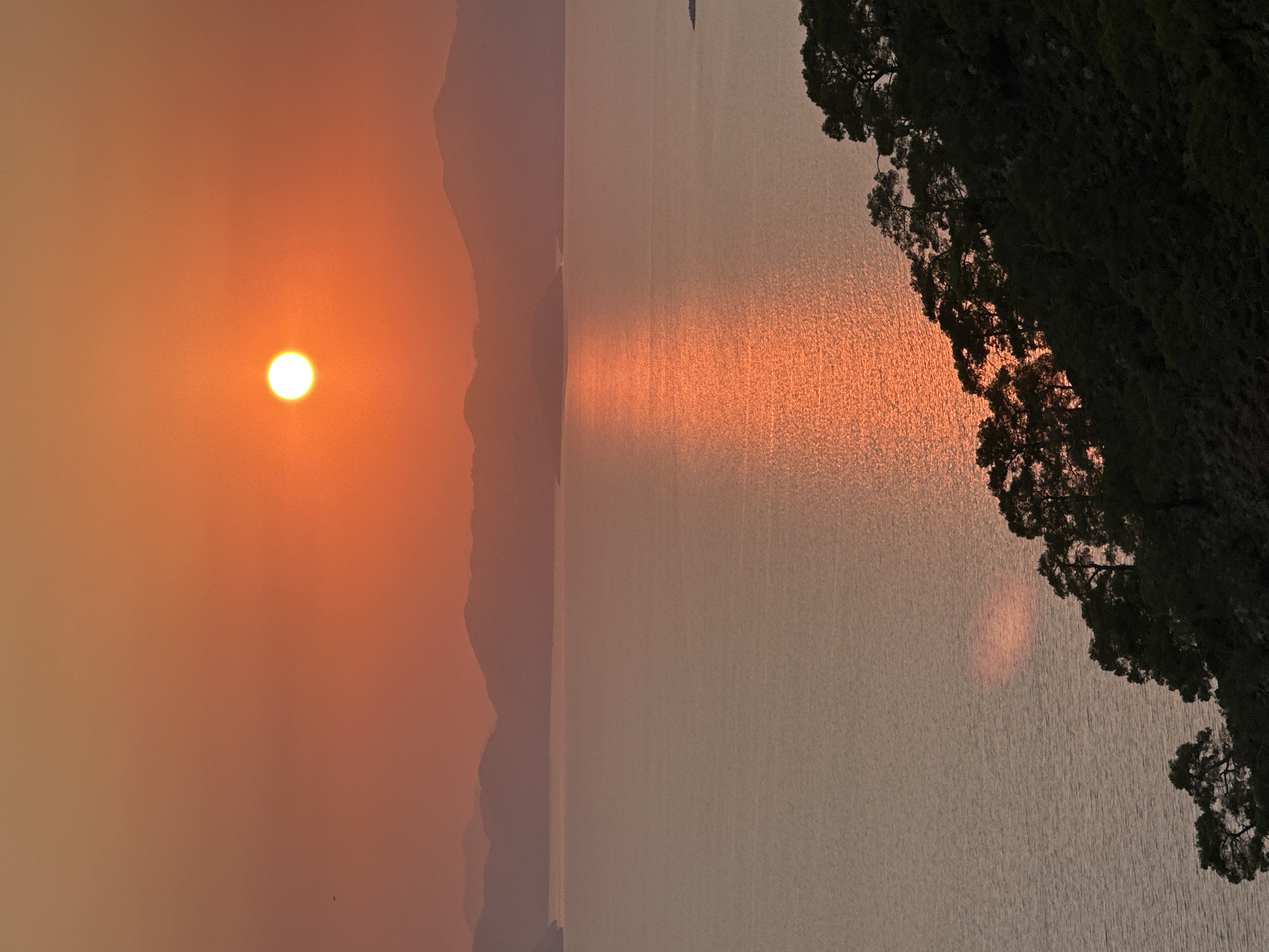 Sunset hour documented across coastal Fethiye, Turkey