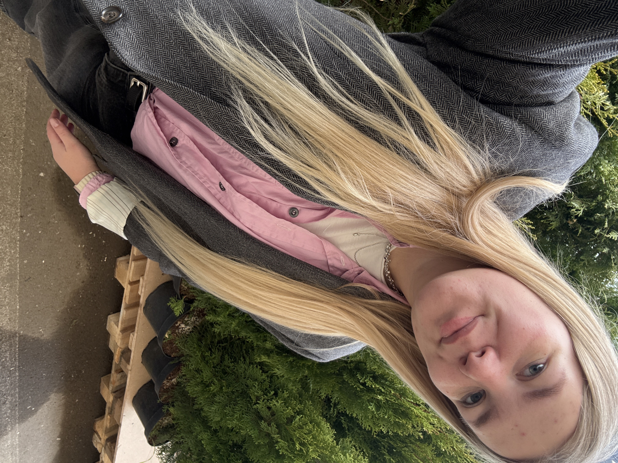Woman shops at garden center in Izhevsk, Russia