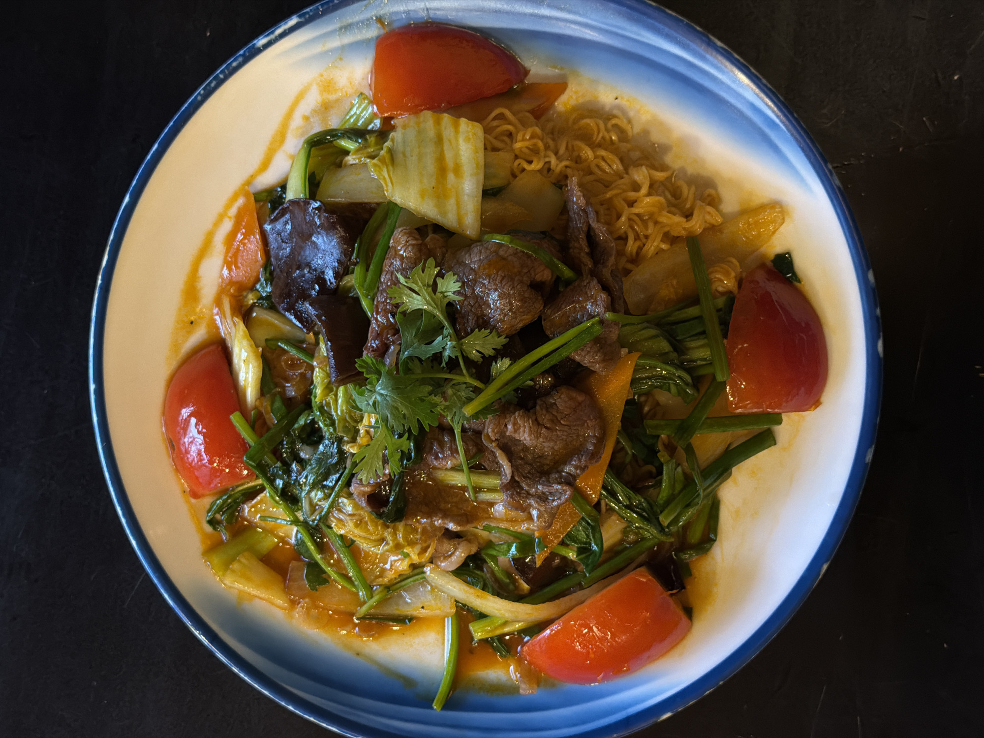 Vietnamese meal photographed in Đà Nẵng