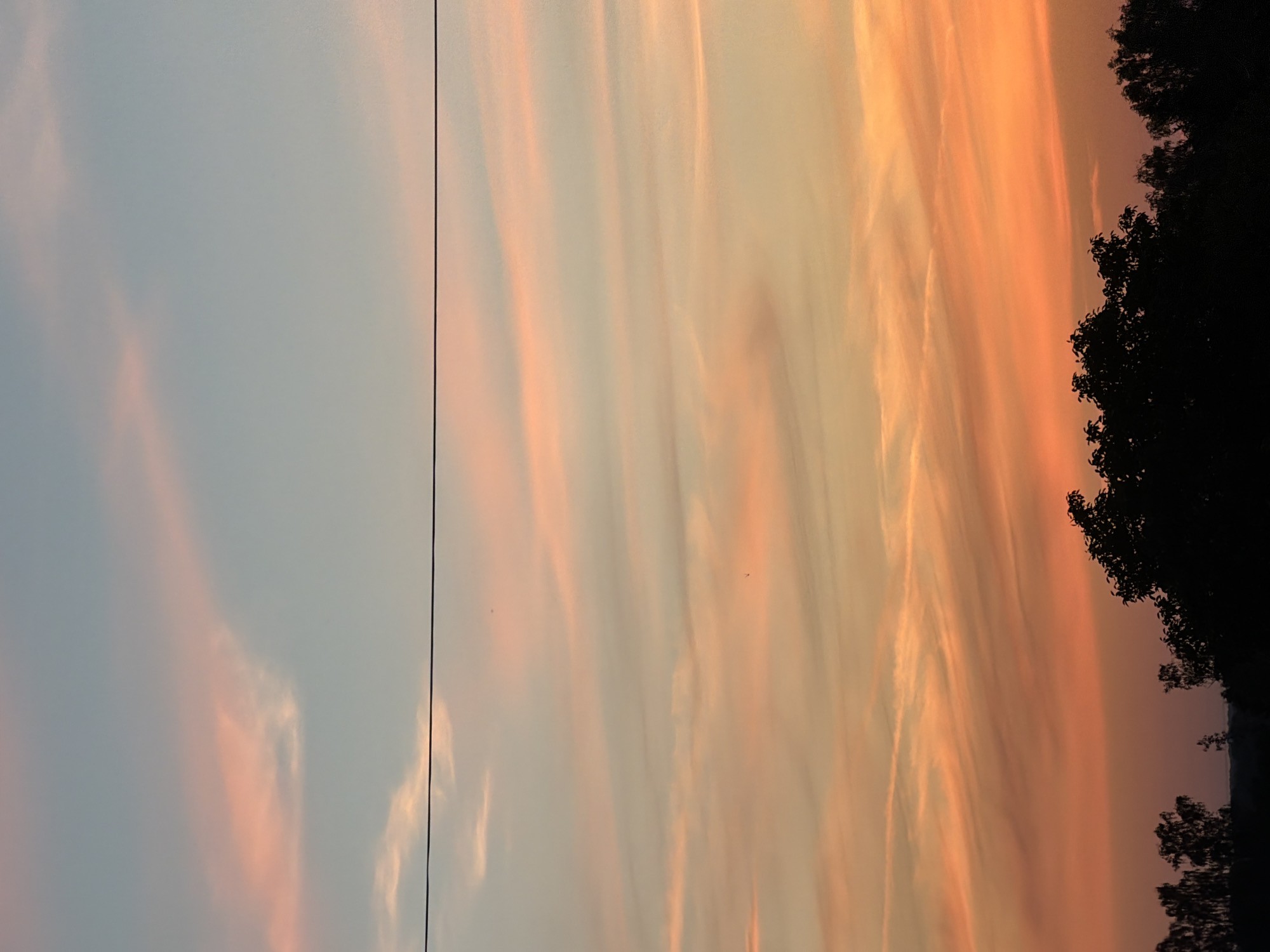 Summer sunset over Gorzów, watched from indoors and out
