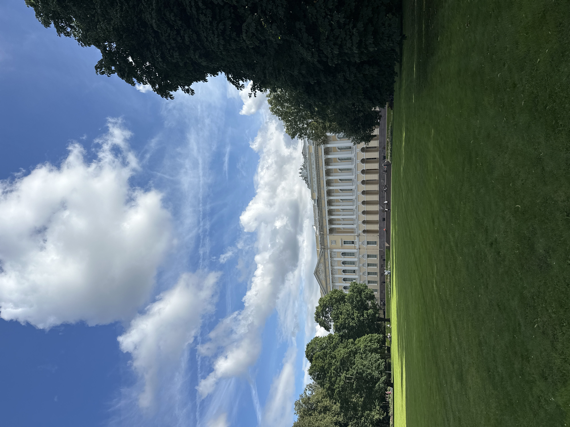 Mikhailovsky Palace and gardens on a sunny St. Petersburg afternoon