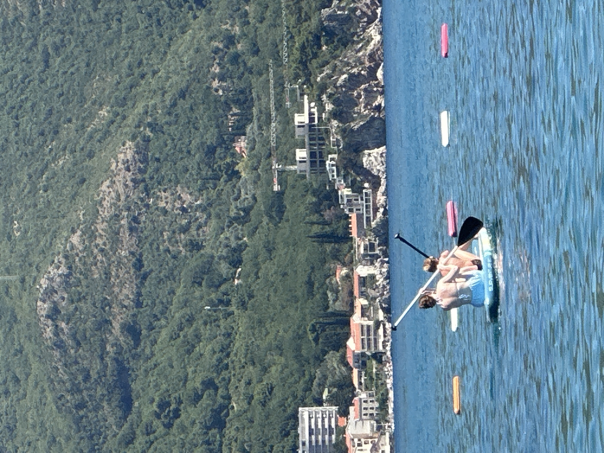 Busy summer afternoon on the Adriatic off Boreti, Montenegro