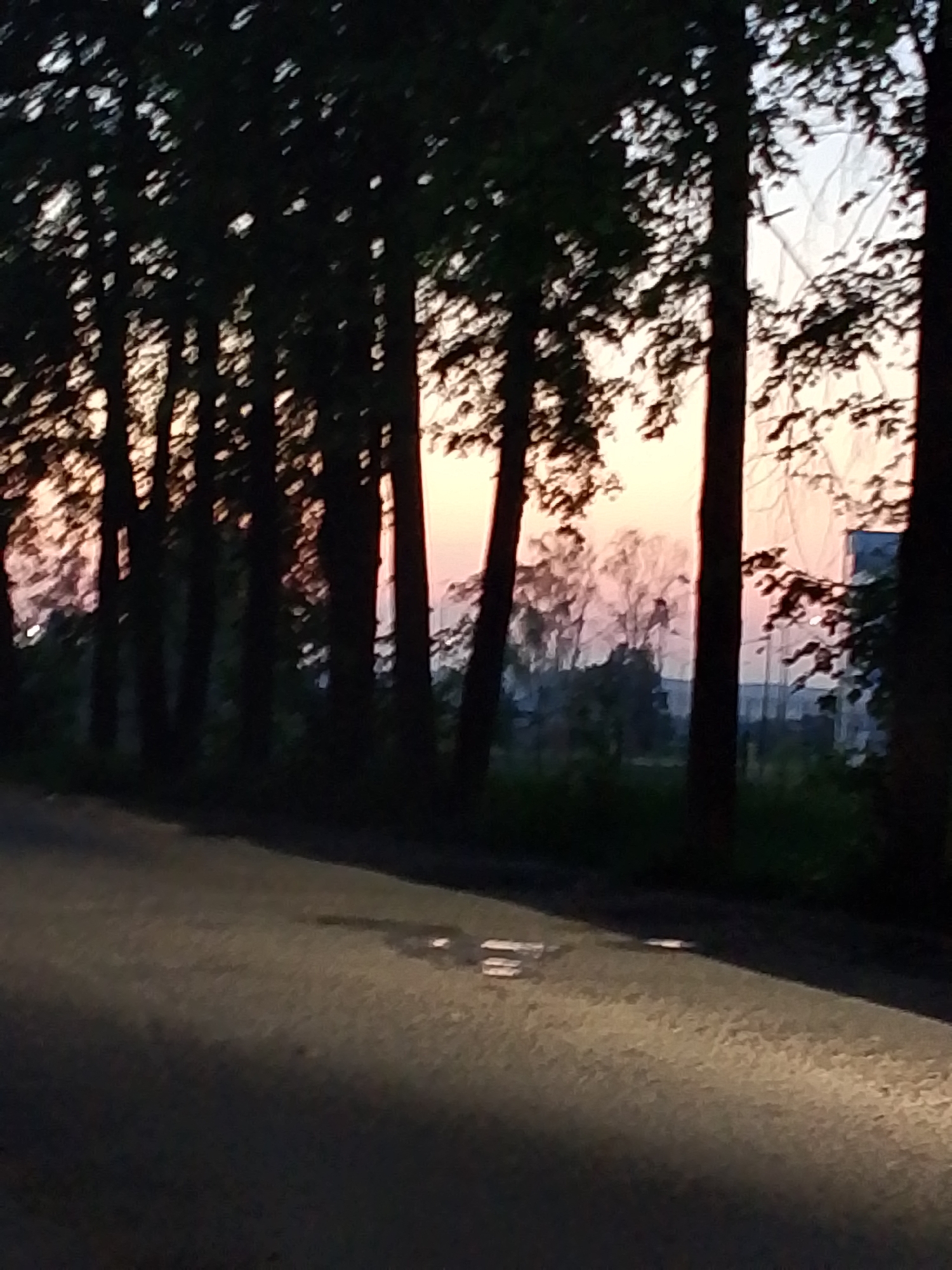 Evening sunset scenes documented across Chaikovsky, Russia