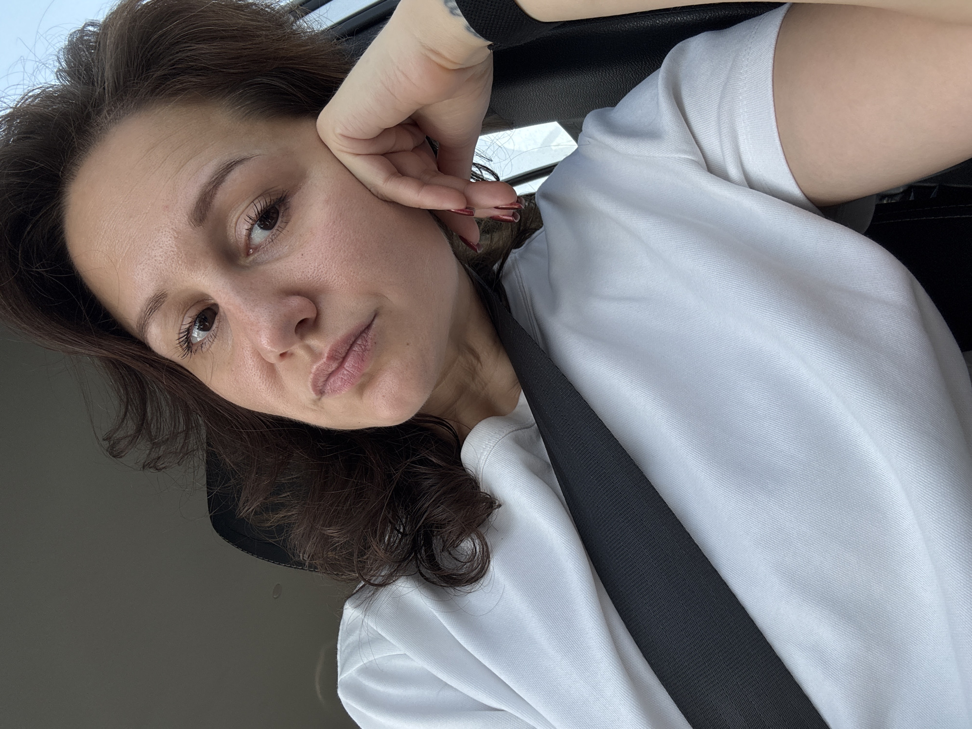 Woman photographed in vehicle during early morning in Dubai