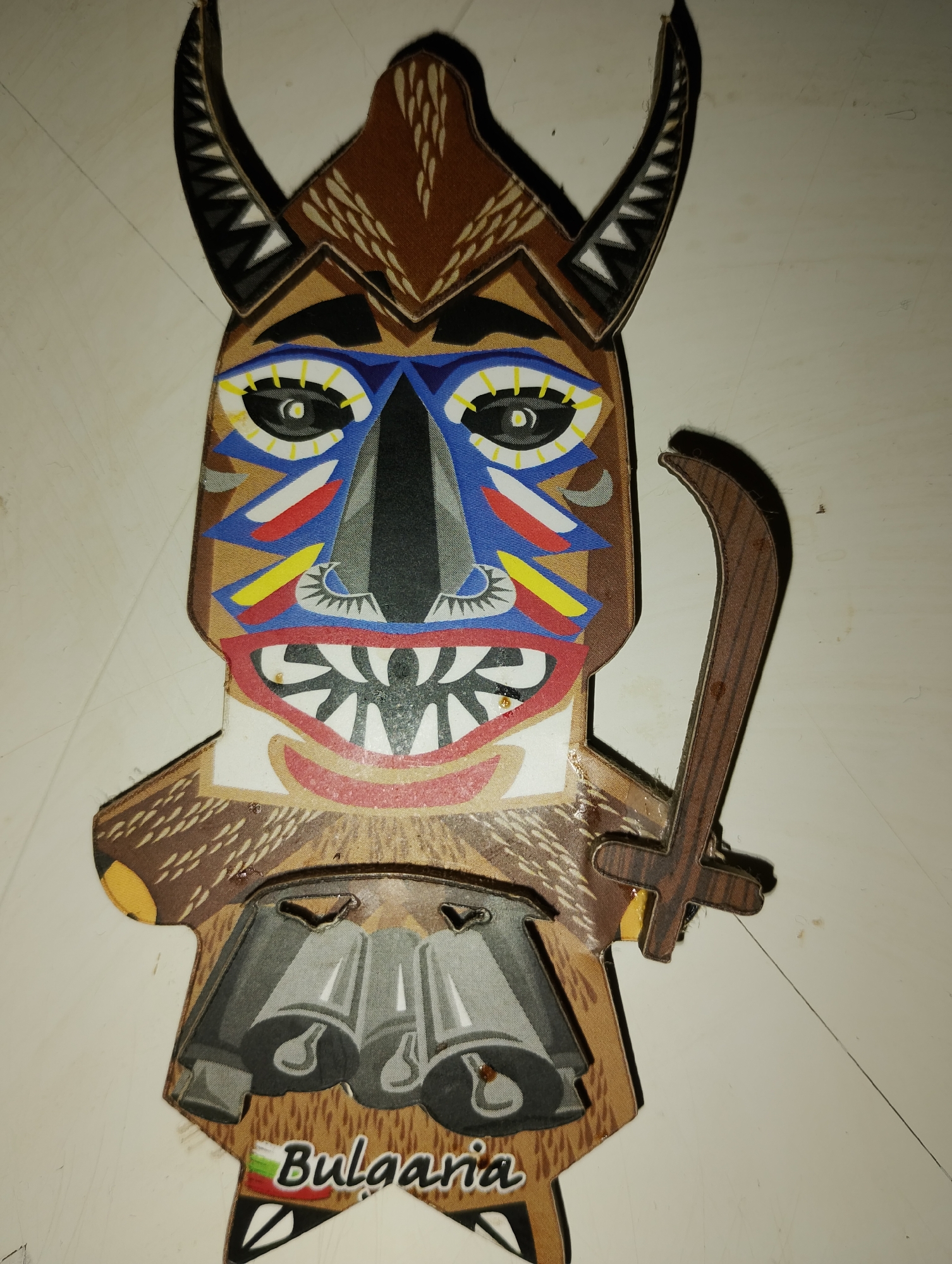 Bulgarian souvenir collection documented in detailed close-up photography session