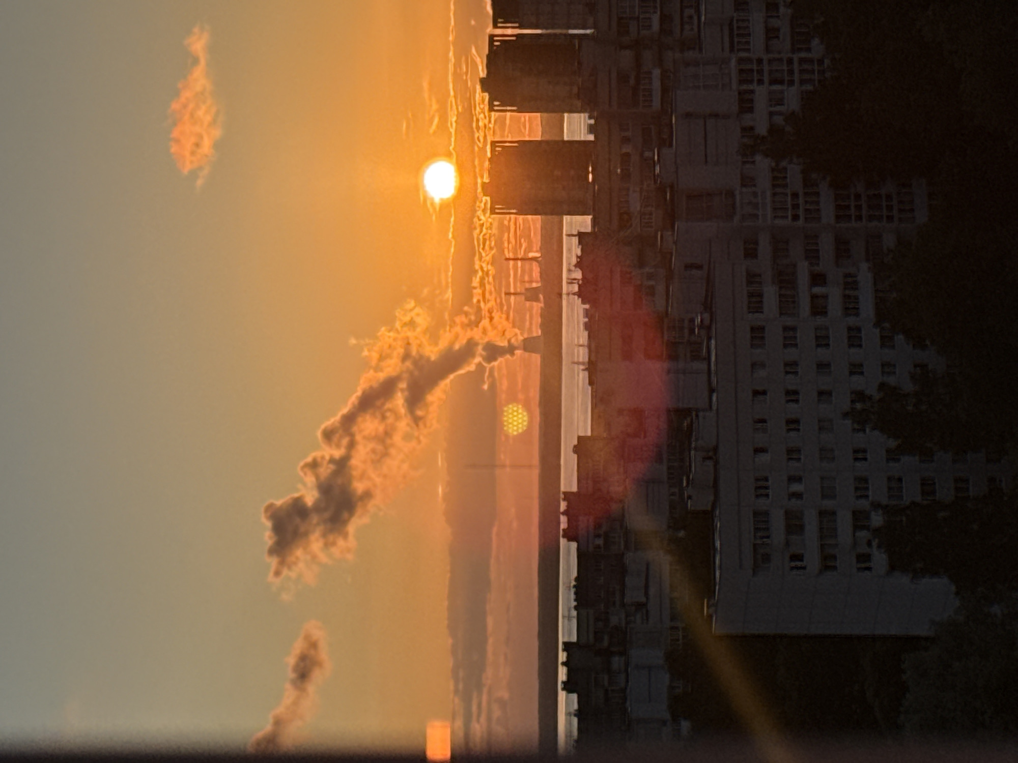 Saint Petersburg golden hour, seen from inside and out