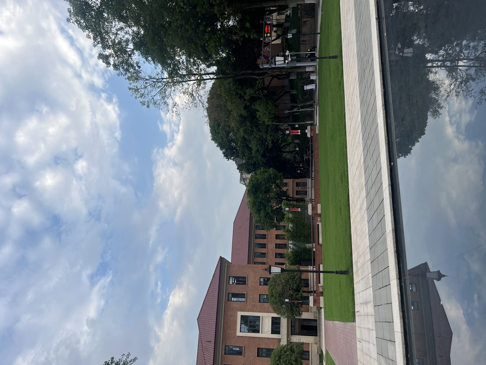 Morning documentation of urban campus scenes in China districts