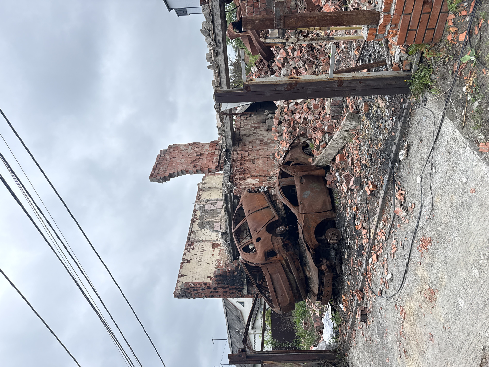 Destruction documented in Irpin, Ukraine