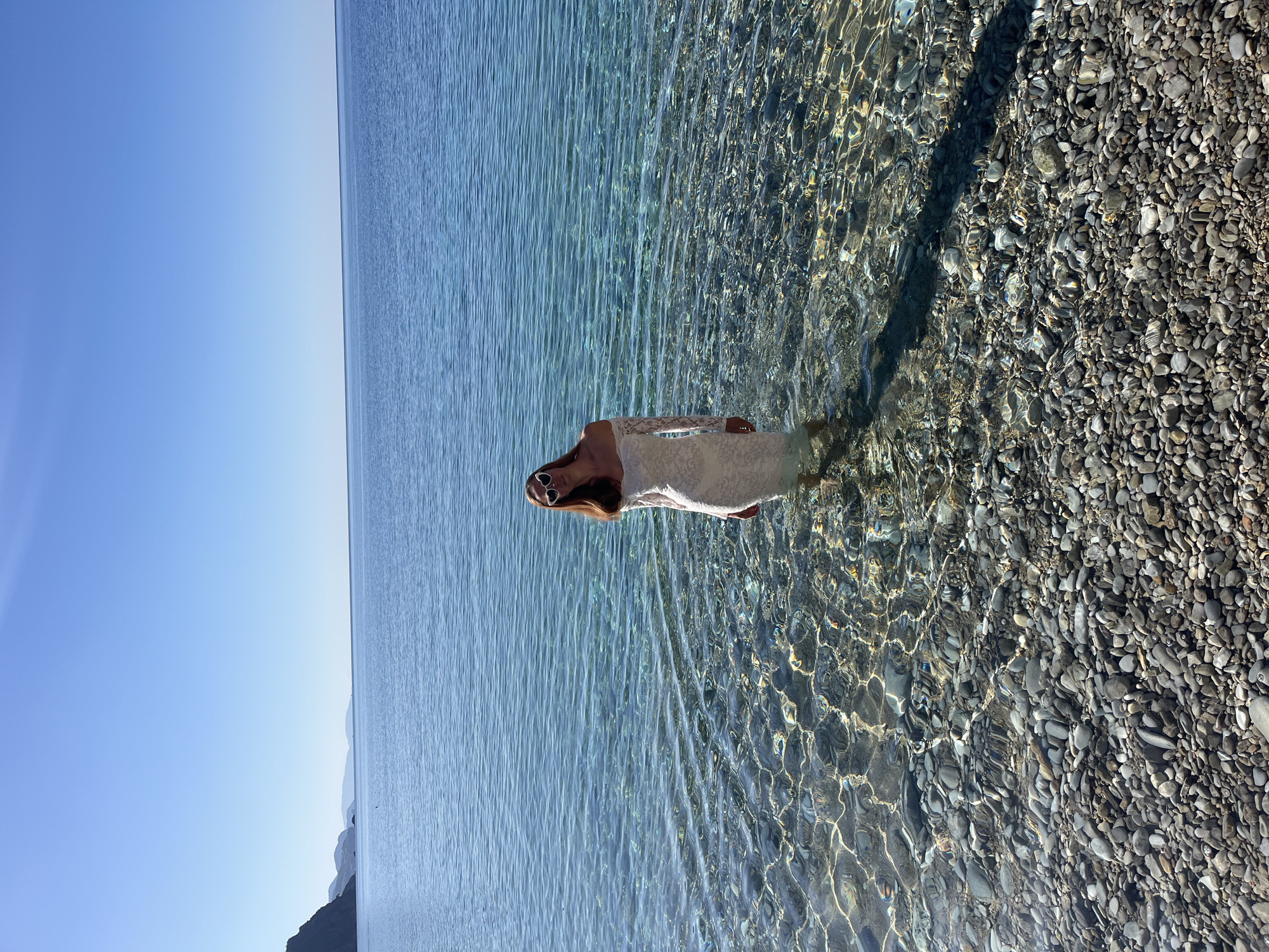 Woman photographed in shallow waters off Budva coast
