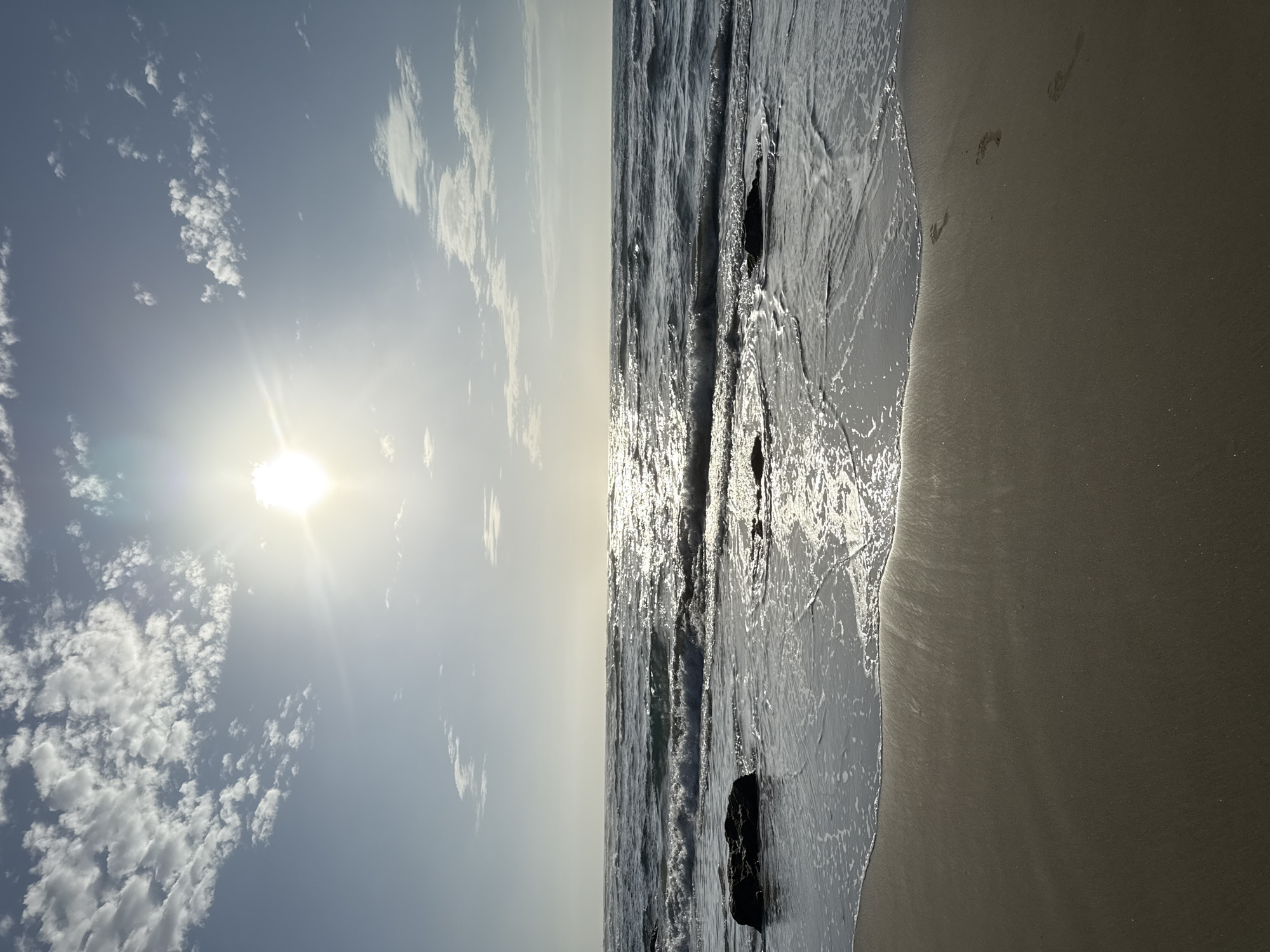 Sunny beach day documented in Cabarete, Dominican Republic