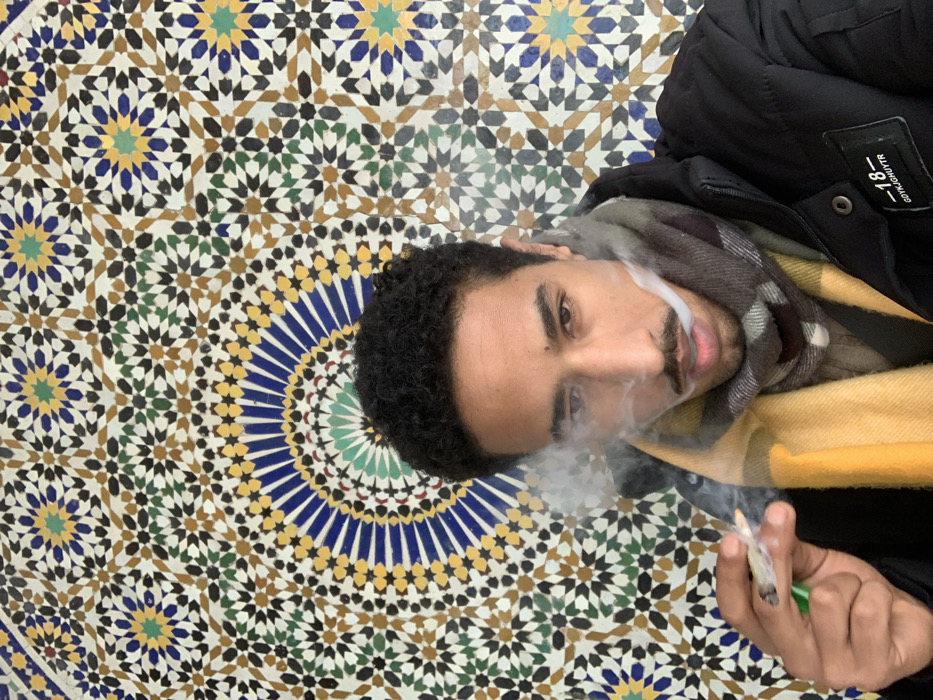 Tangier residents navigate daily life under cloudy February skies