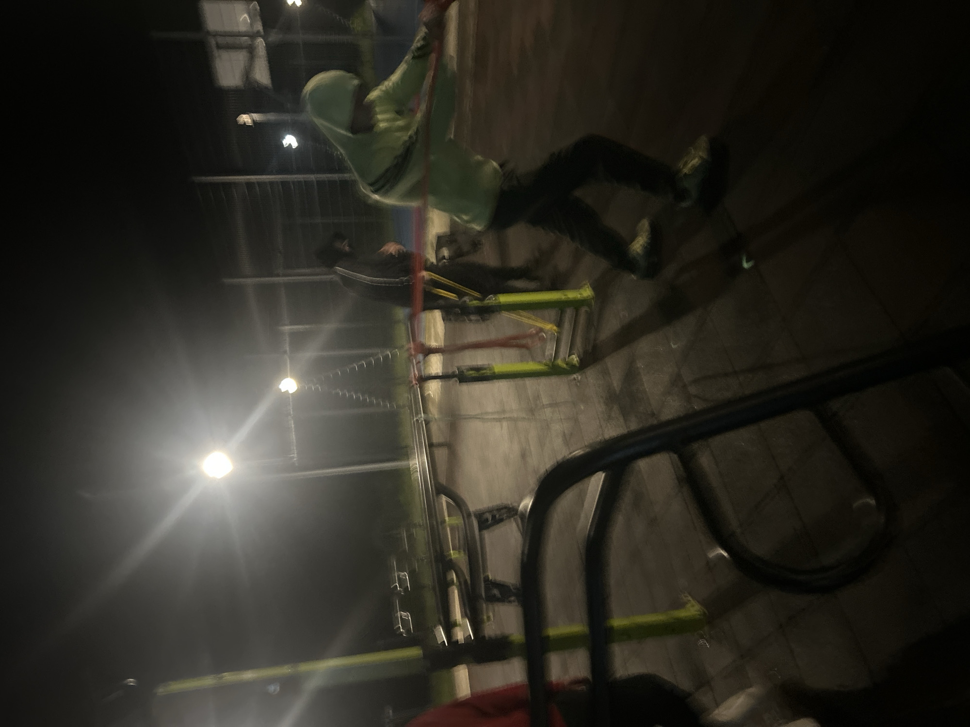 Evening workout session observed at Burgas playground area