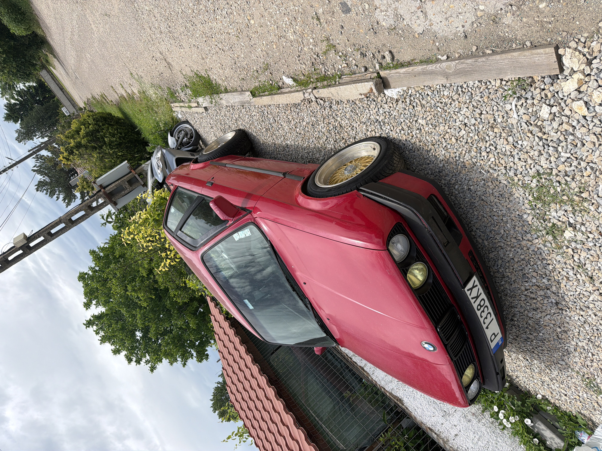 Ordinary moments captured in Bulgarian town backyard scenes